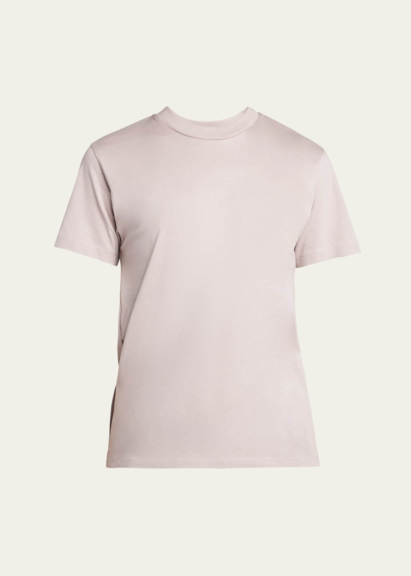 Moncler Mixed Media Crewneck T-Shirt Image 1 of 5