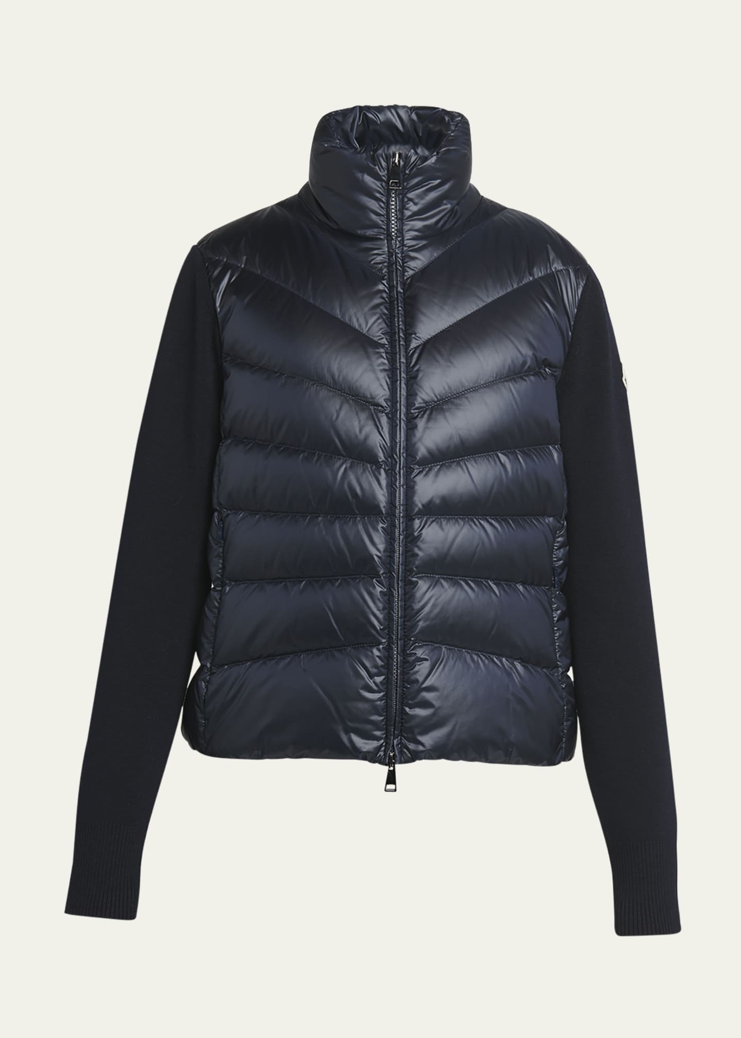 Moncler Lightweight Wool Puffer Cardigan Image 1 of 5