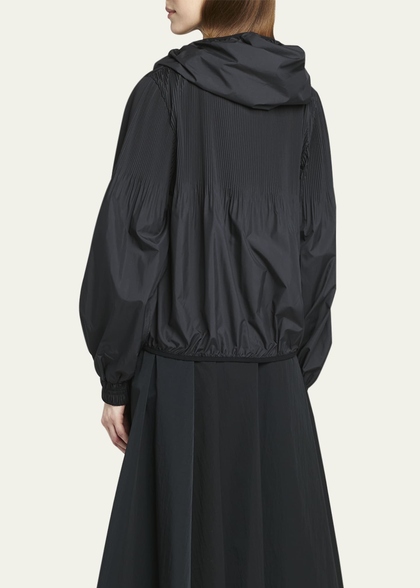 Moncler Auxonne Matte Hooded Windbreaker Jacket Image 3 of 5