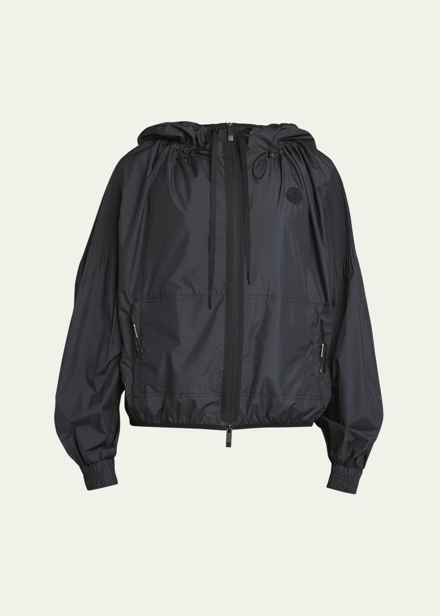 Moncler Auxonne Matte Hooded Windbreaker Jacket Image 1 of 5