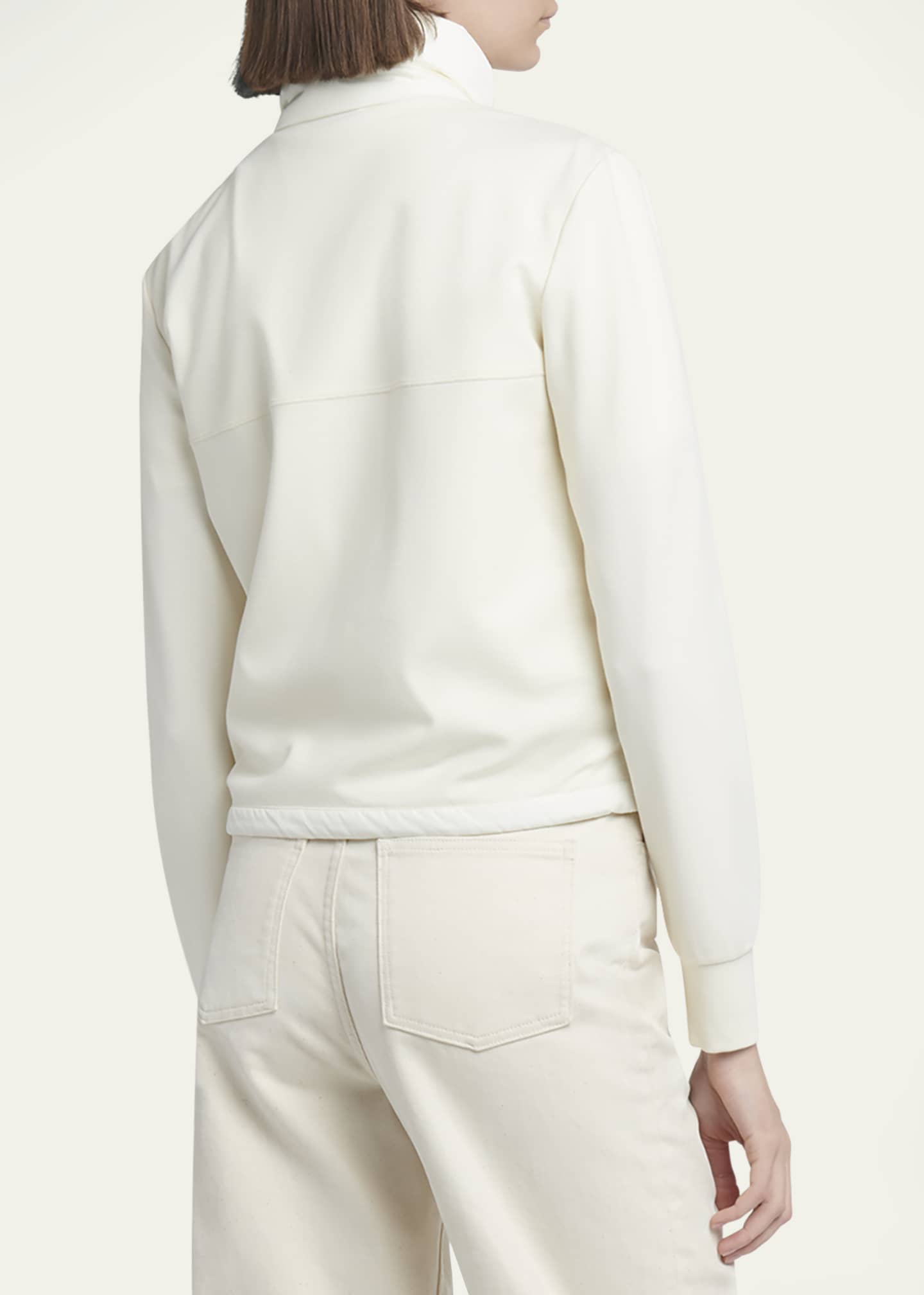 Moncler Quilted Nylon Zip-Up Cardigan Image 3 of 5