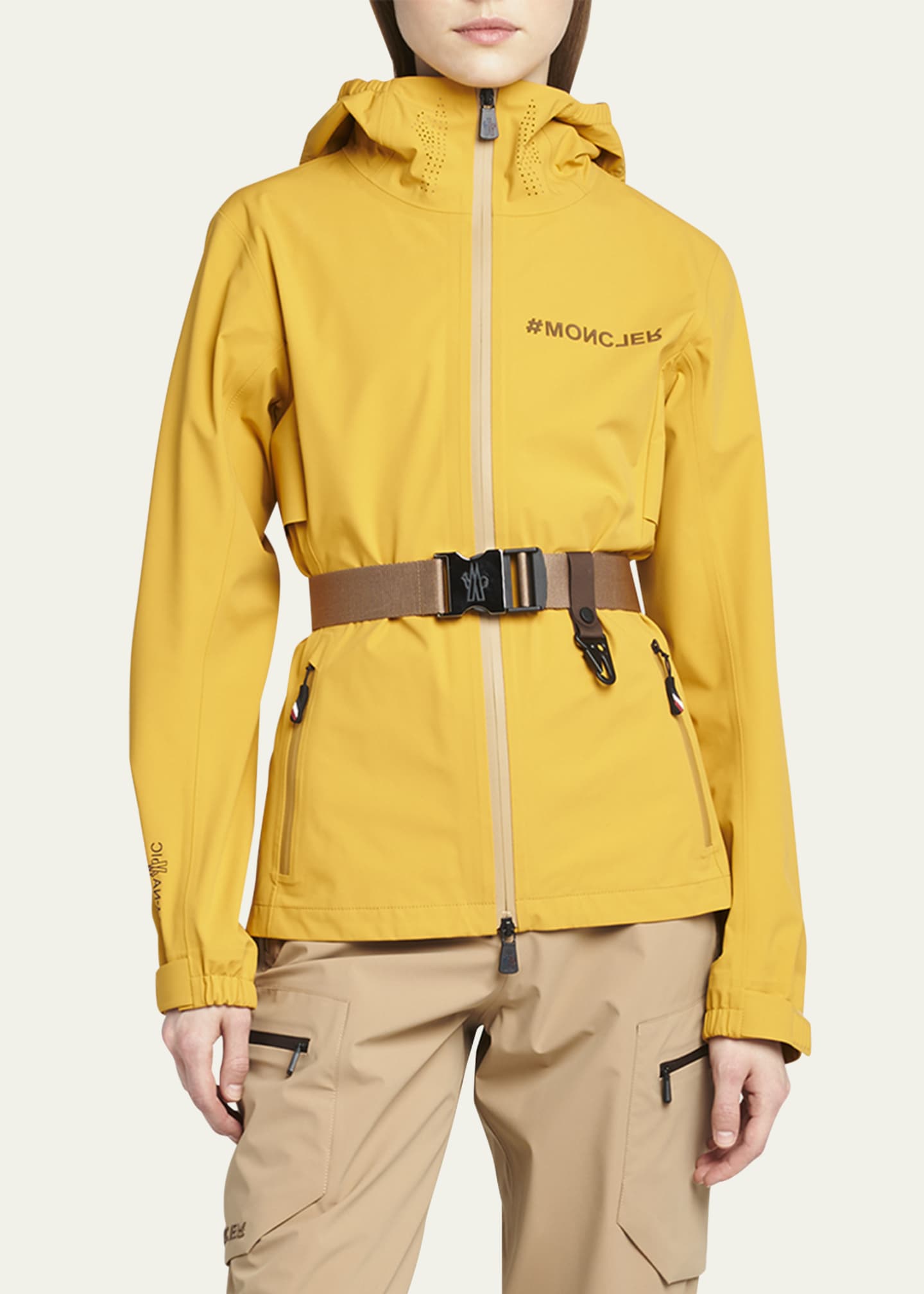 Moncler Grenoble Fex Water-Repellent Belted Jacket Image 2 of 5
