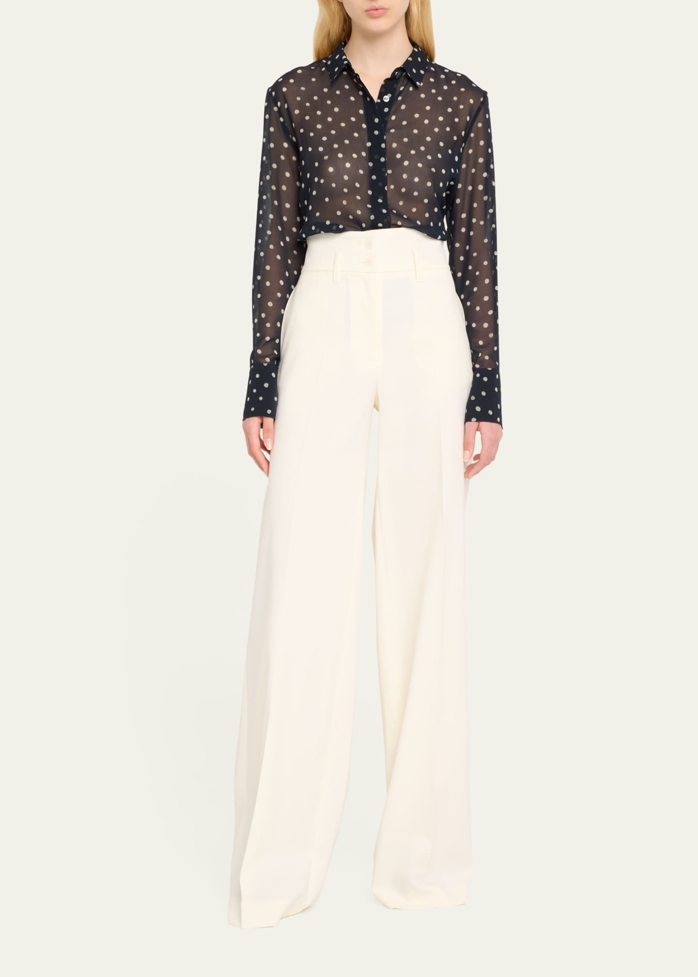 Altuzarra Rudy Wide Leg Wool Pants Image 2 of 5