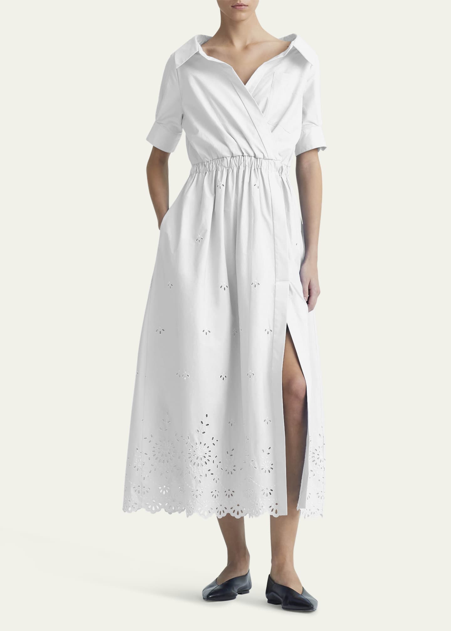 Altuzarra Lydia Eyelet Embroidered Shirtdress Image 2 of 4