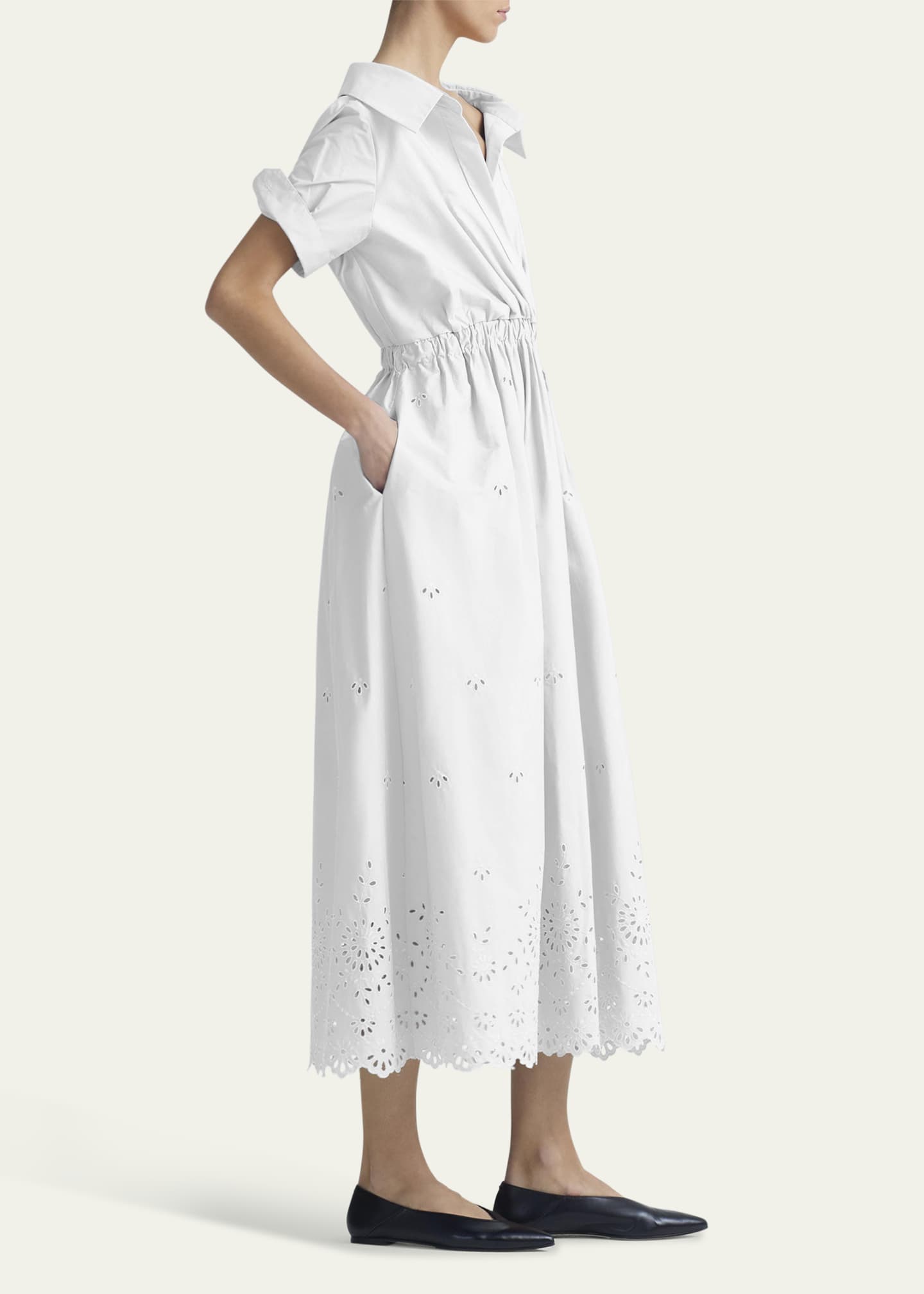 Altuzarra Lydia Eyelet Embroidered Shirtdress Image 4 of 4