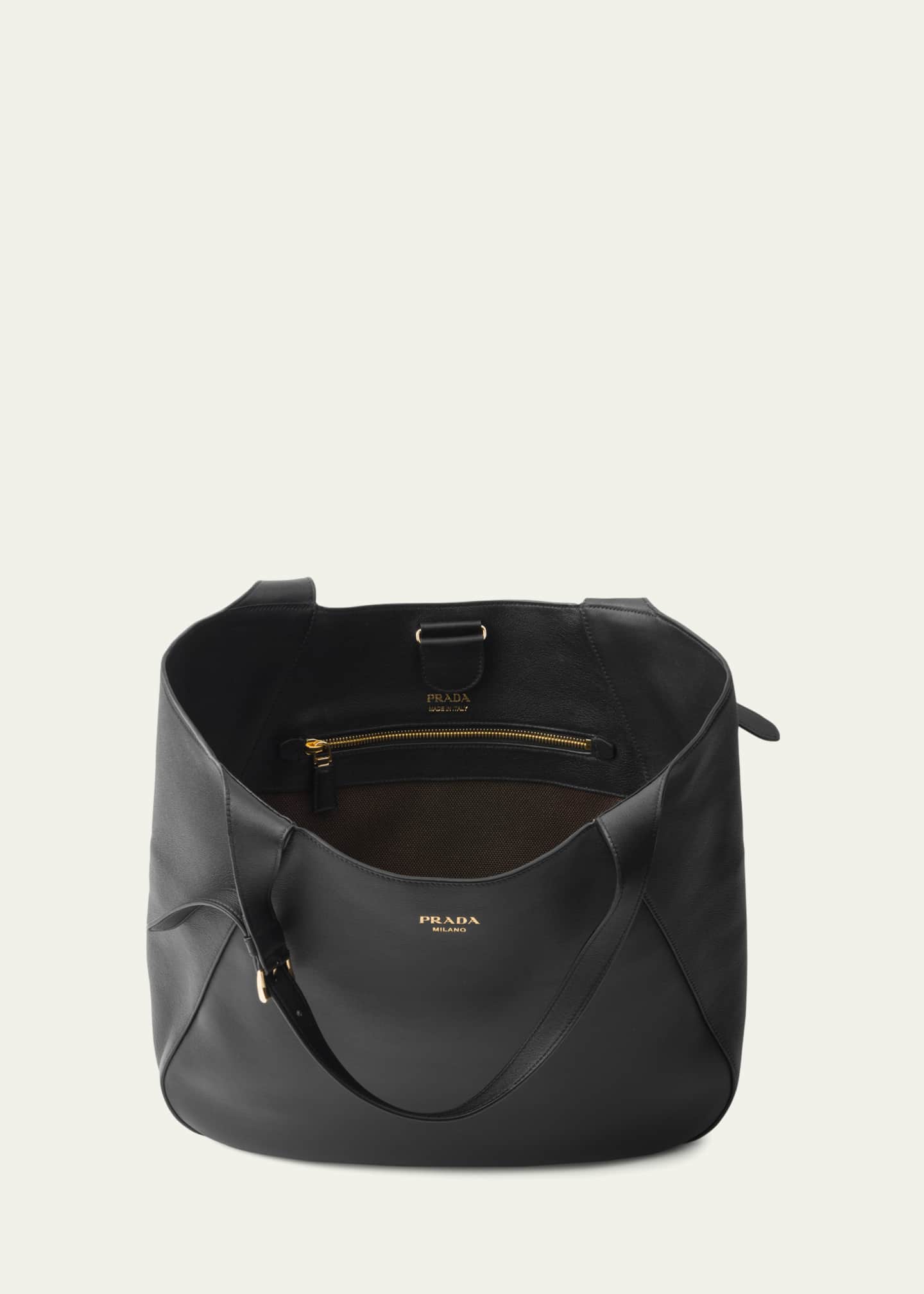 Prada Large Grain Leather Shoulder Bag Image 3 of 3
