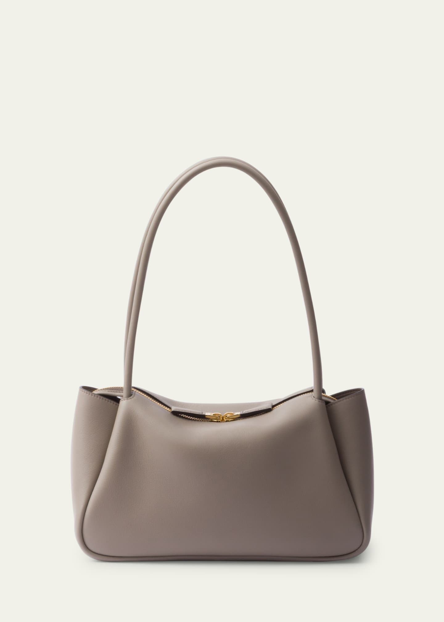 Prada Medium Zip Grain Leather Shoulder Bag Image 2 of 3