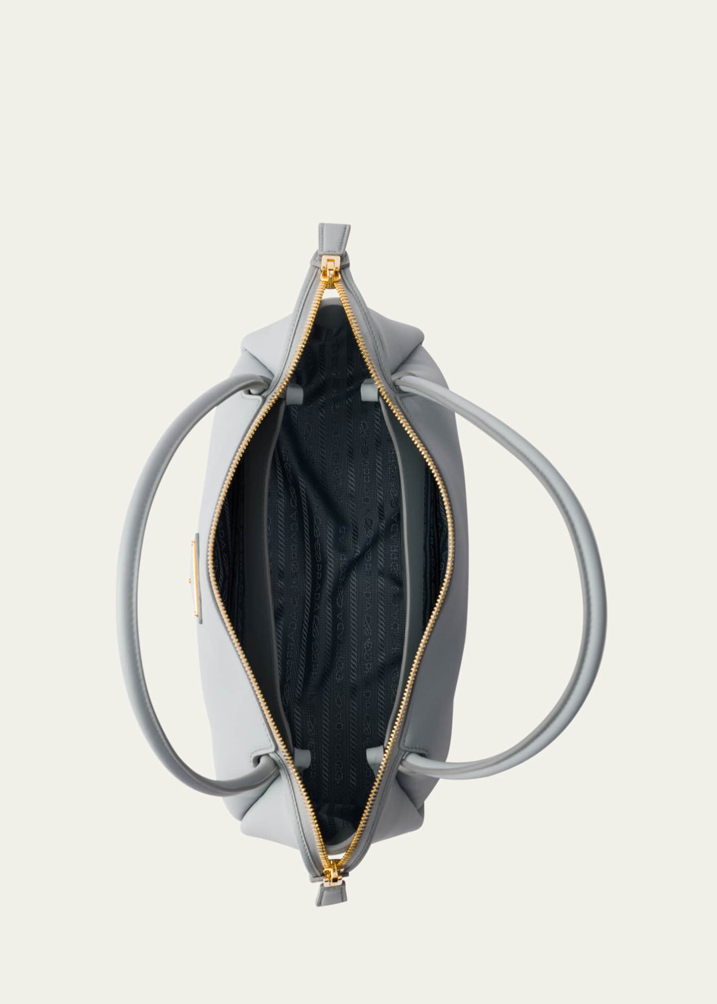 Prada Medium Zip Grain Leather Shoulder Bag Image 3 of 3
