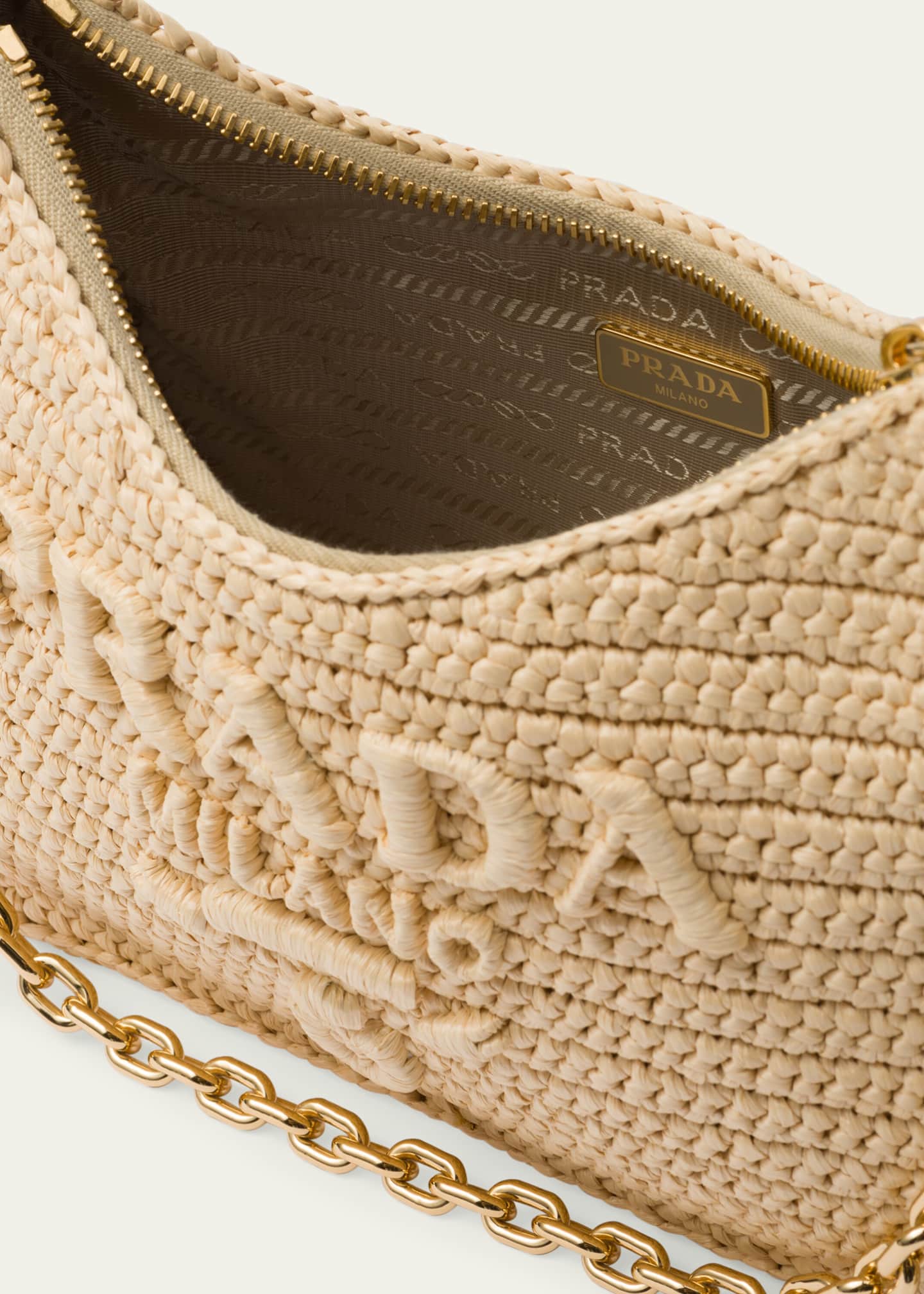 Prada Re-Edition Crochet Pouch Shoulder Bag Image 4 of 5