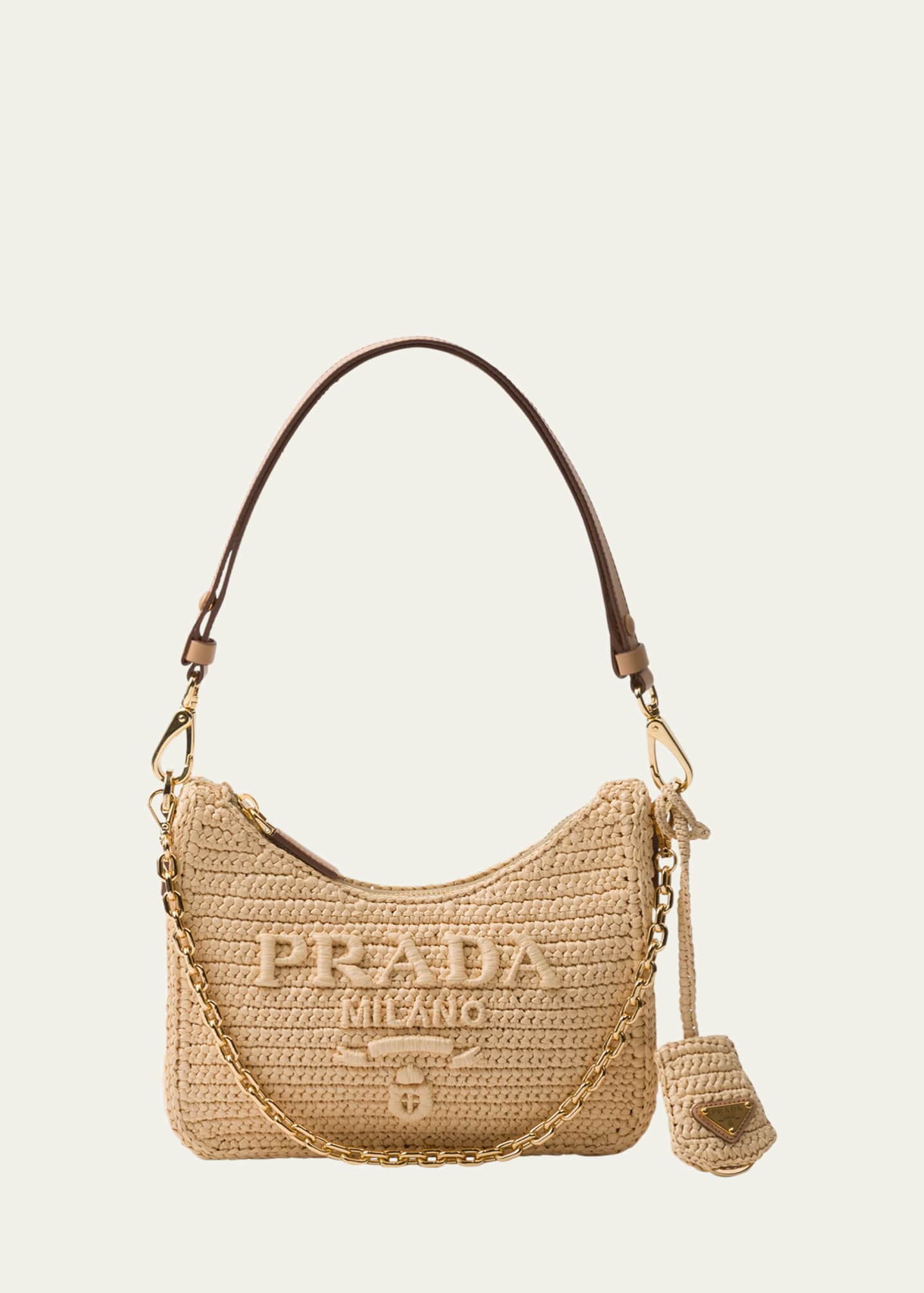 Prada Re-Edition Crochet Pouch Shoulder Bag Image 1 of 5