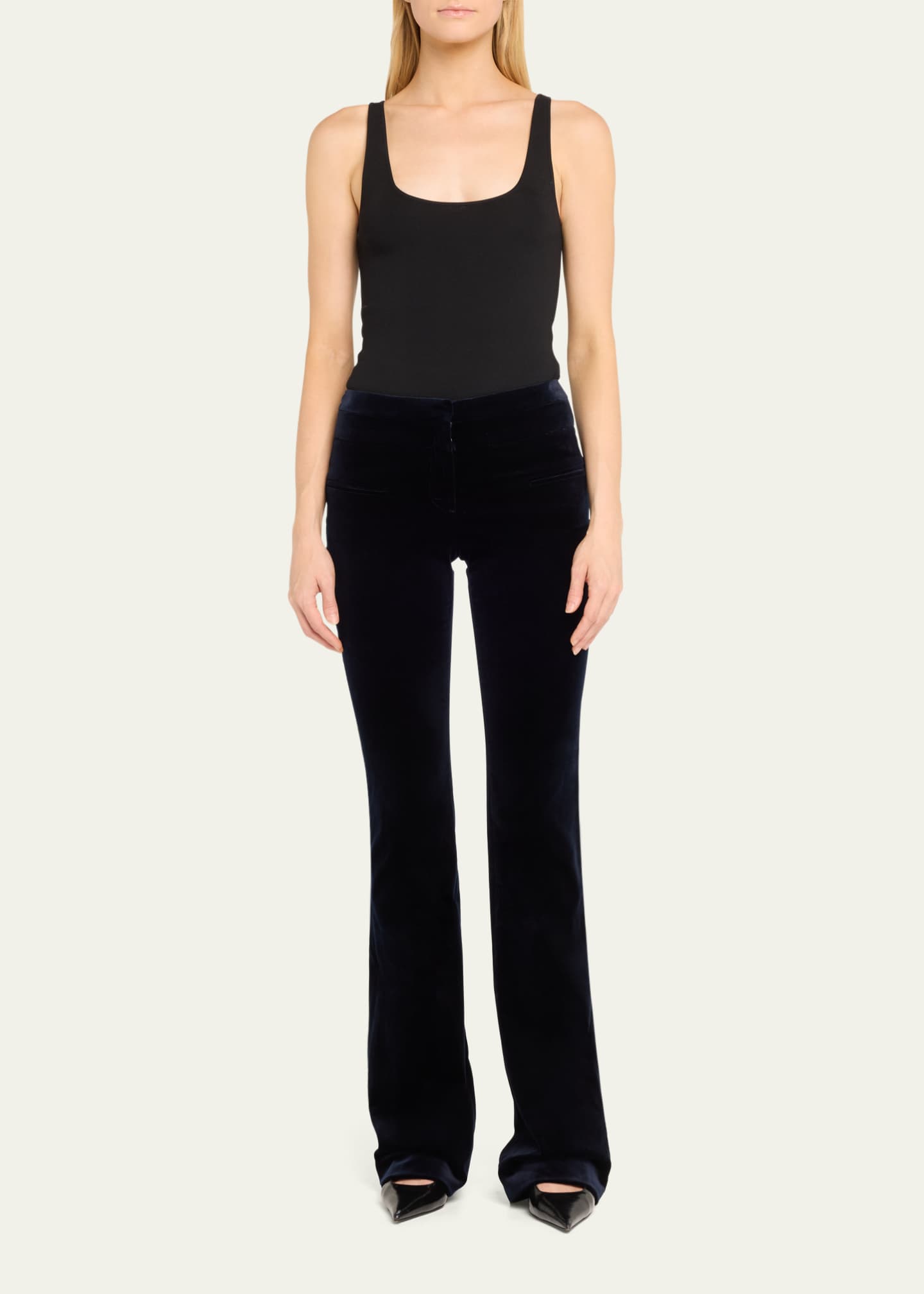 Altuzarra Serge Velvet Flare Pants Image 2 of 5