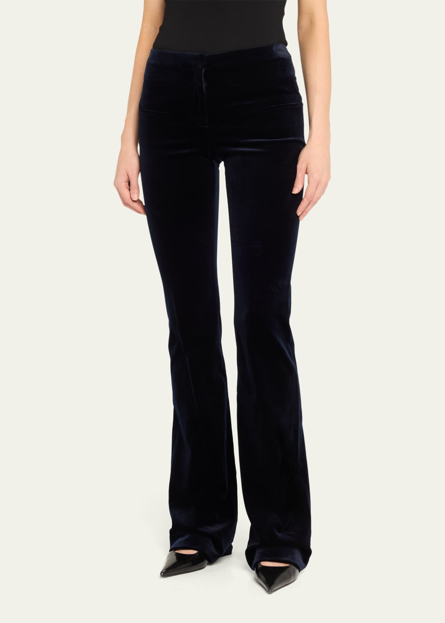 Altuzarra Serge Velvet Flare Pants Image 4 of 5