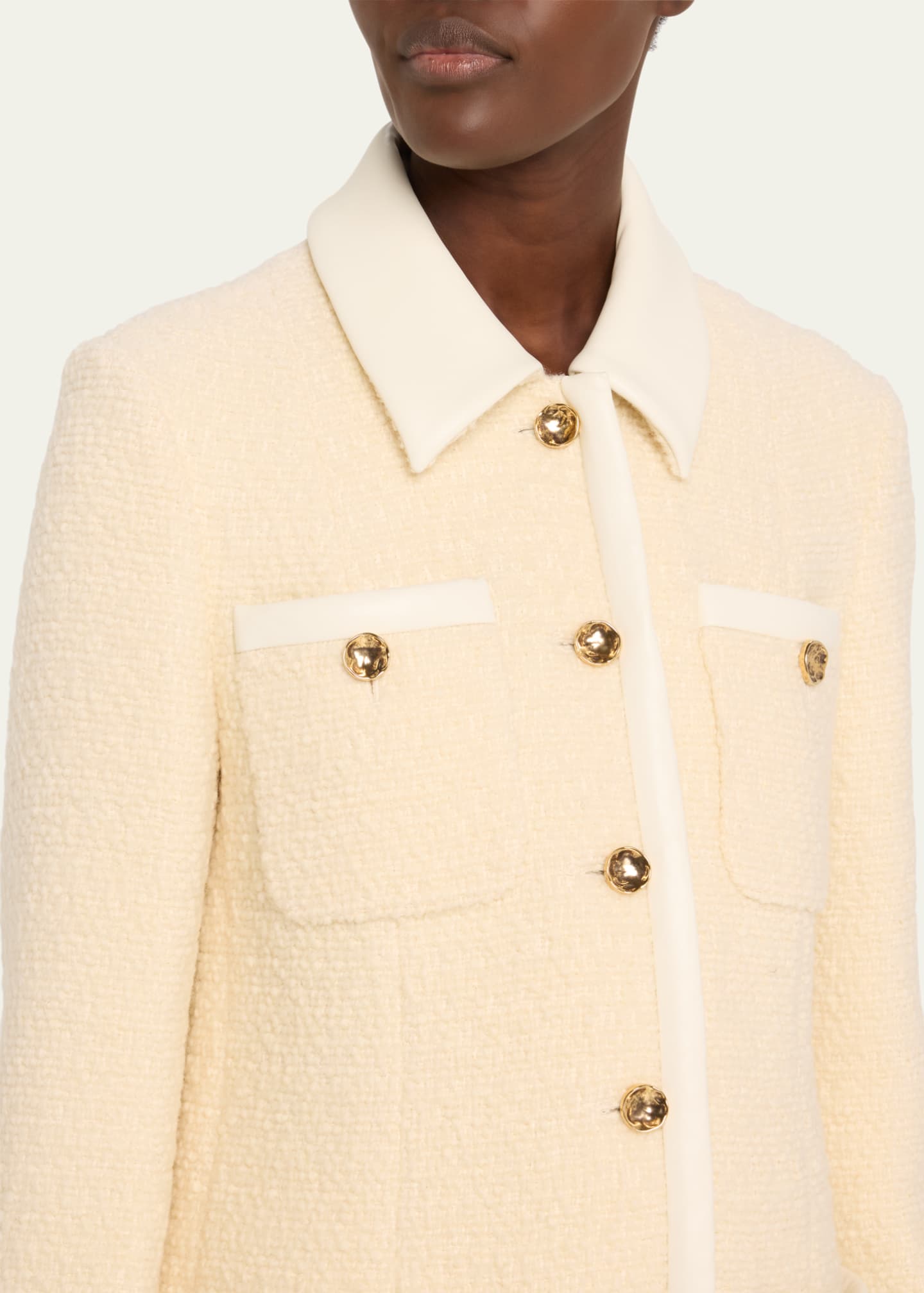 Altuzarra Clarkes Tweed Patch Pocket Coat Image 5 of 5