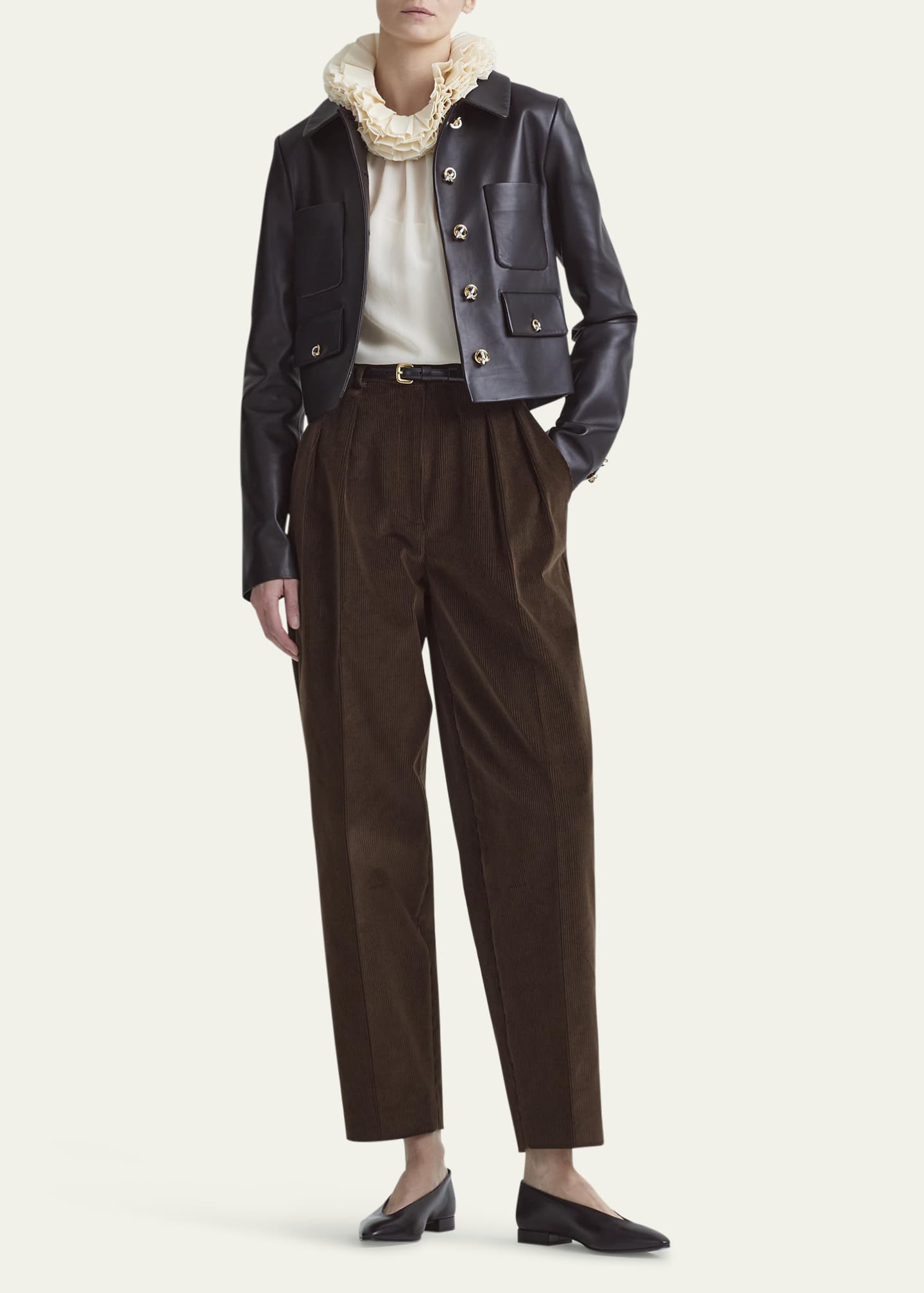 Altuzarra Astley Leather Jacket - Bergdorf Goodman
