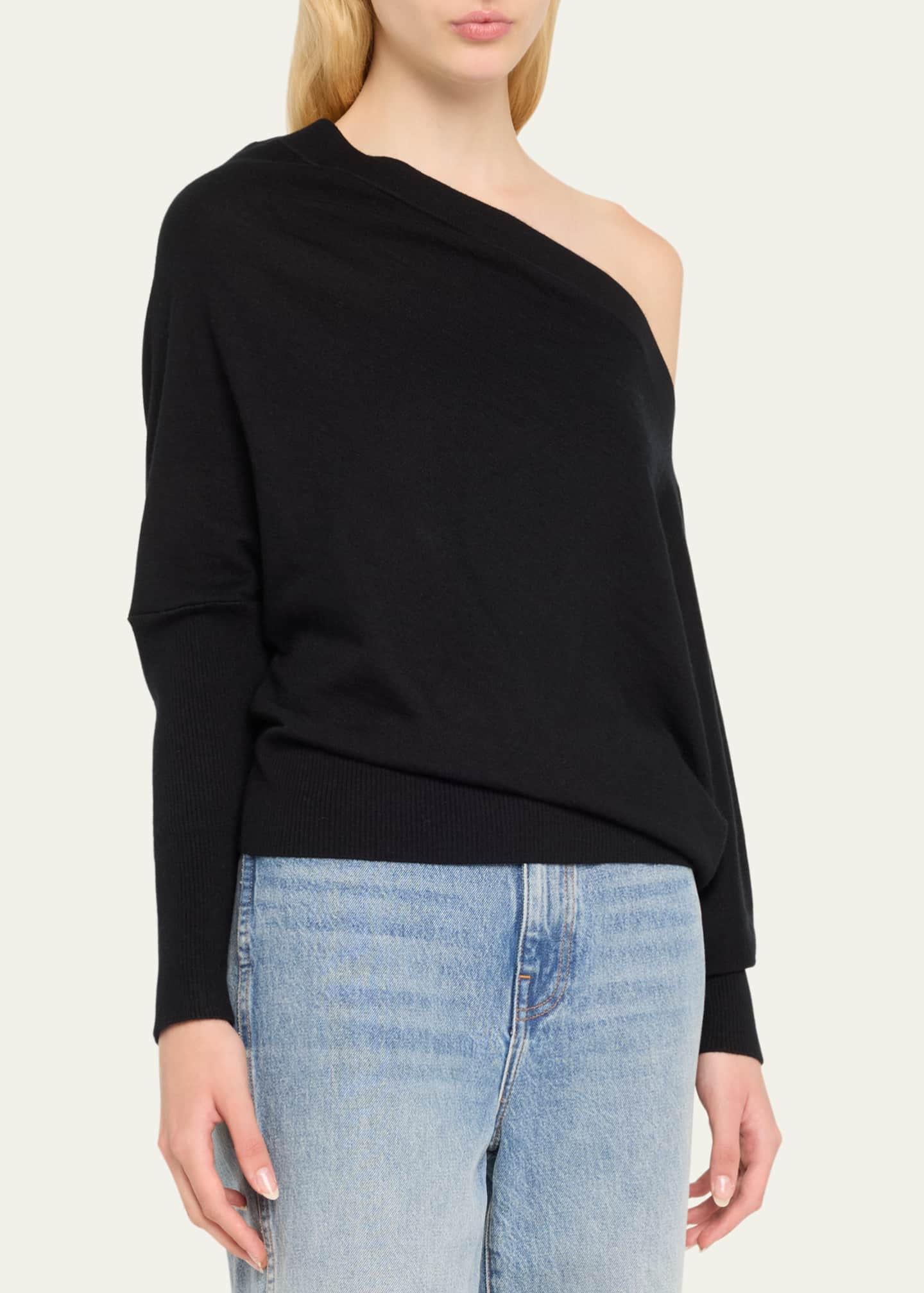 Altuzarra Grainge Cashmere Off-Shoulder Sweater Image 4 of 5