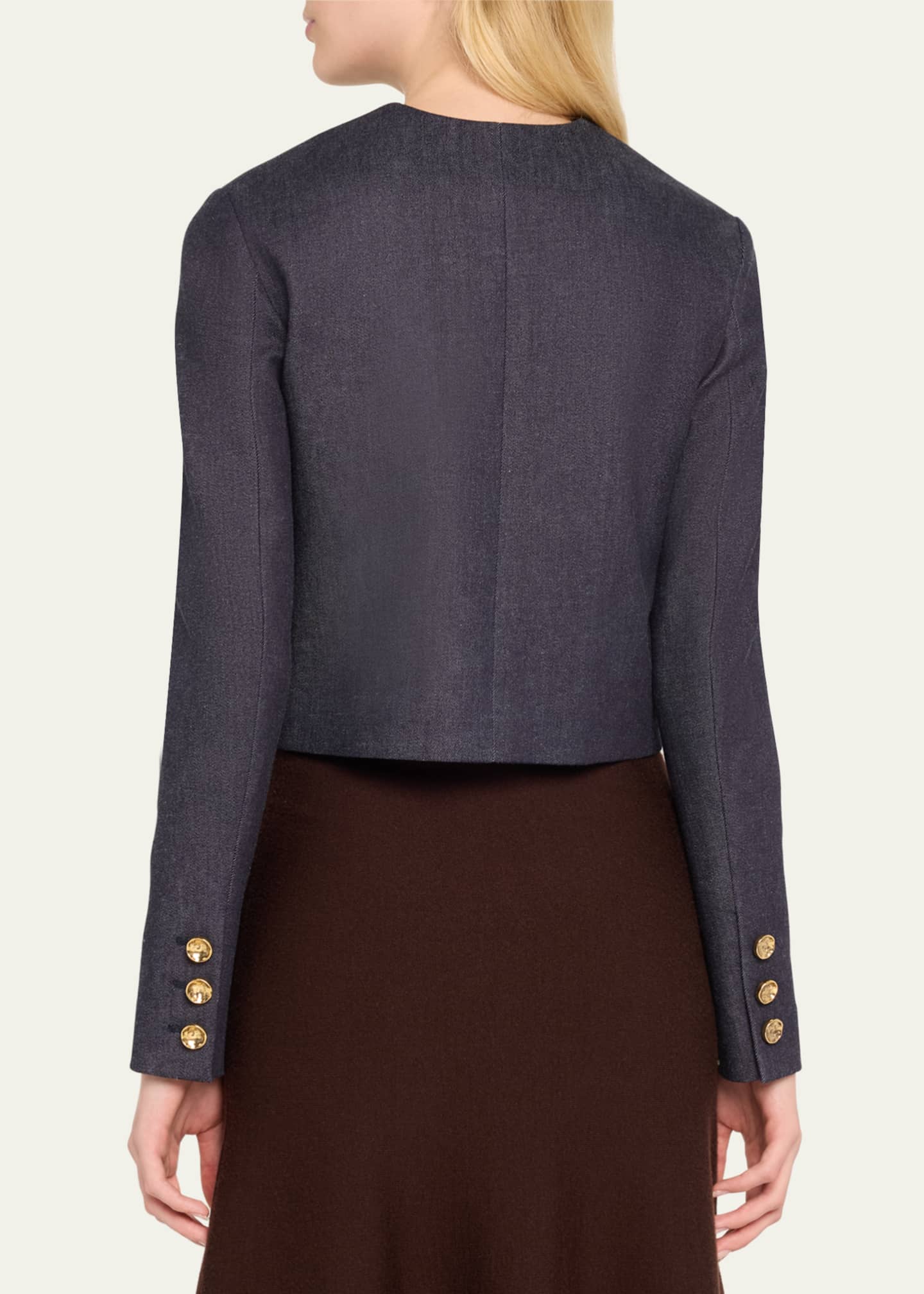 Altuzarra Bernadette Slim Denim Jacket Image 3 of 5