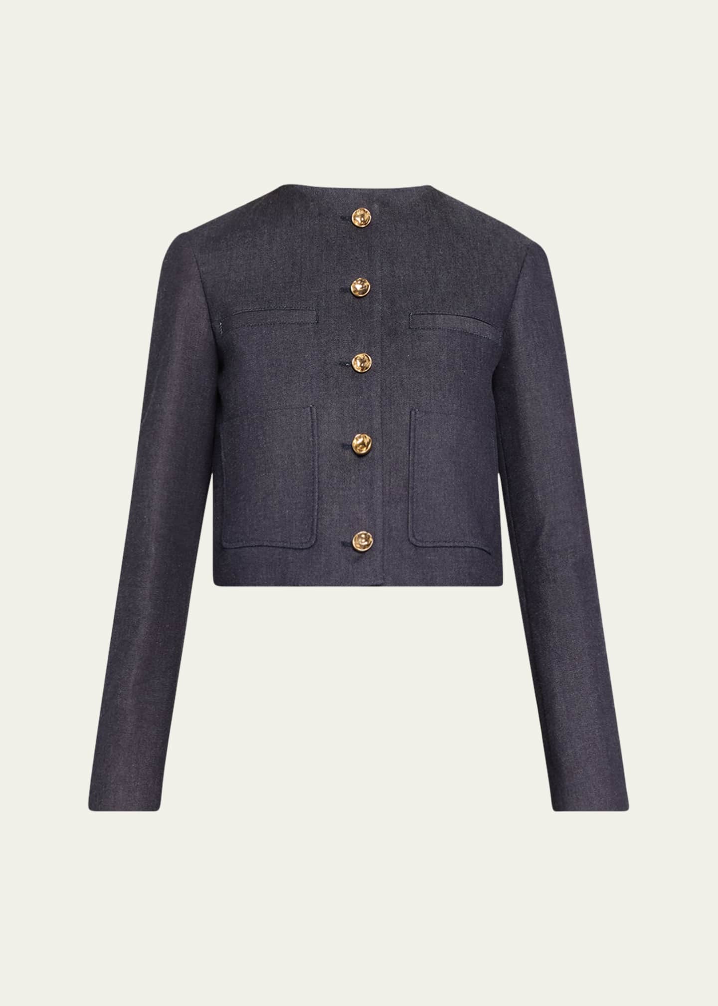 Altuzarra Bernadette Slim Denim Jacket Image 1 of 5