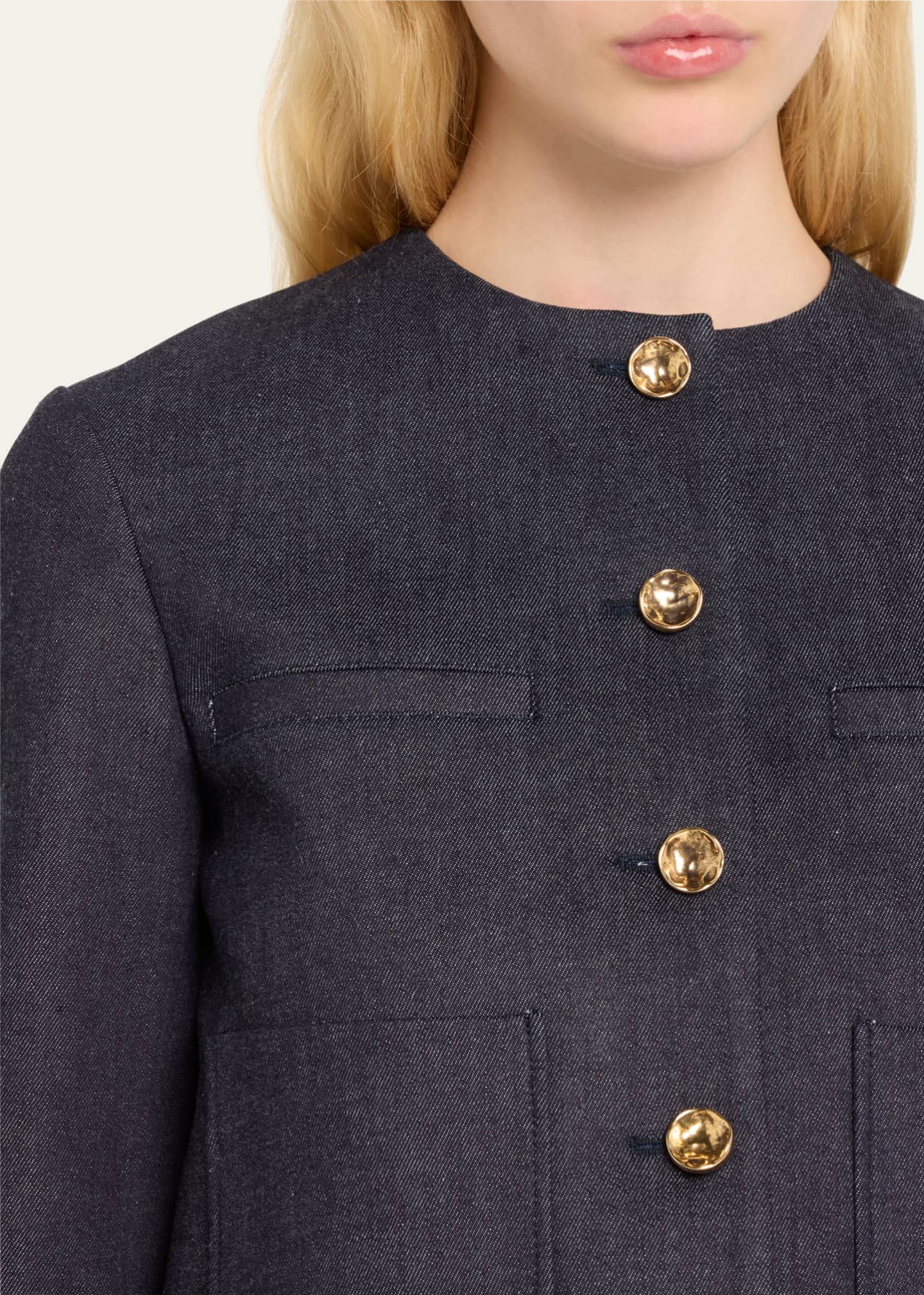 Altuzarra Bernadette Slim Denim Jacket Image 5 of 5