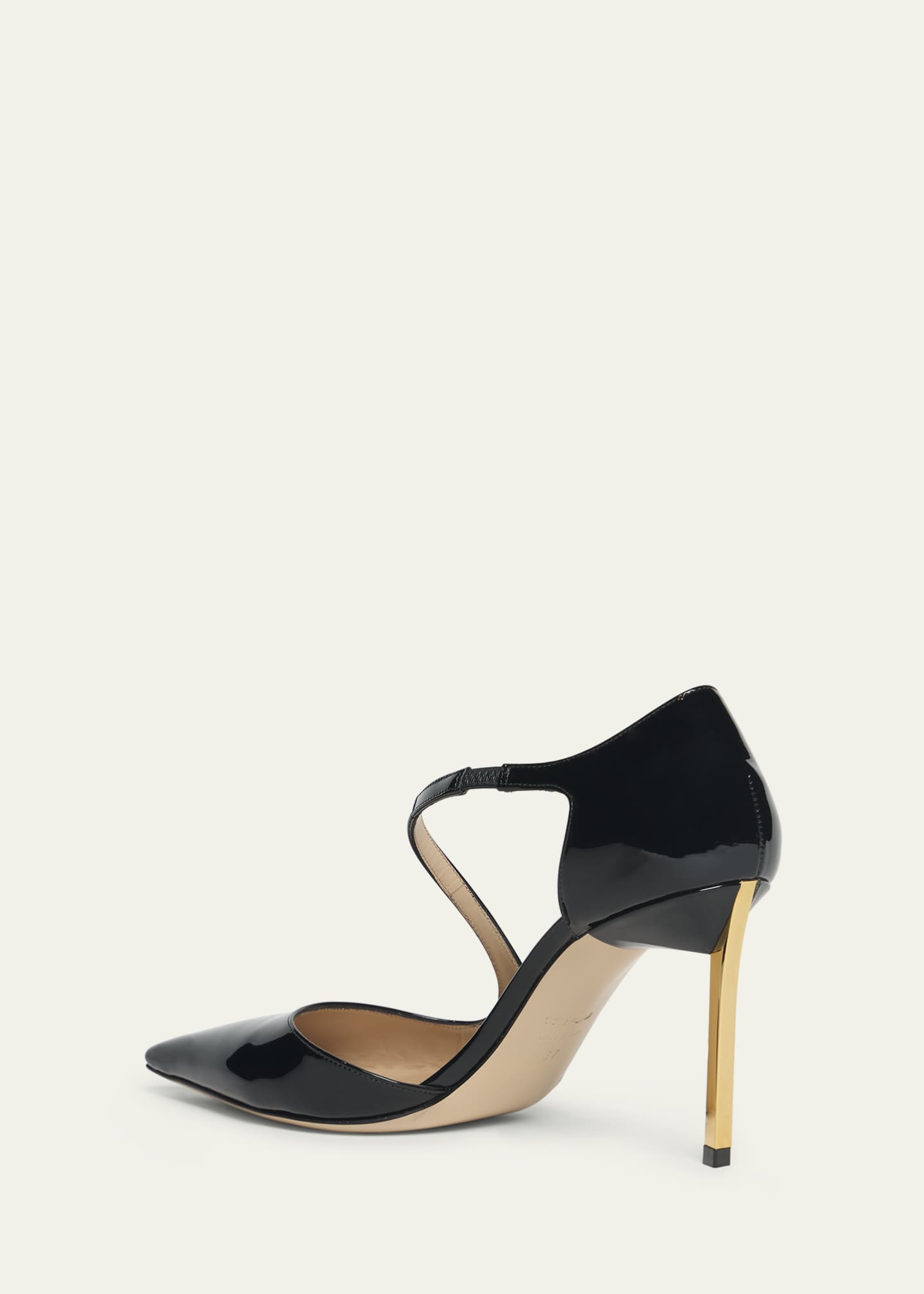 TOM FORD Patent Asymmetrical Stiletto Pumps Image 4 of 5