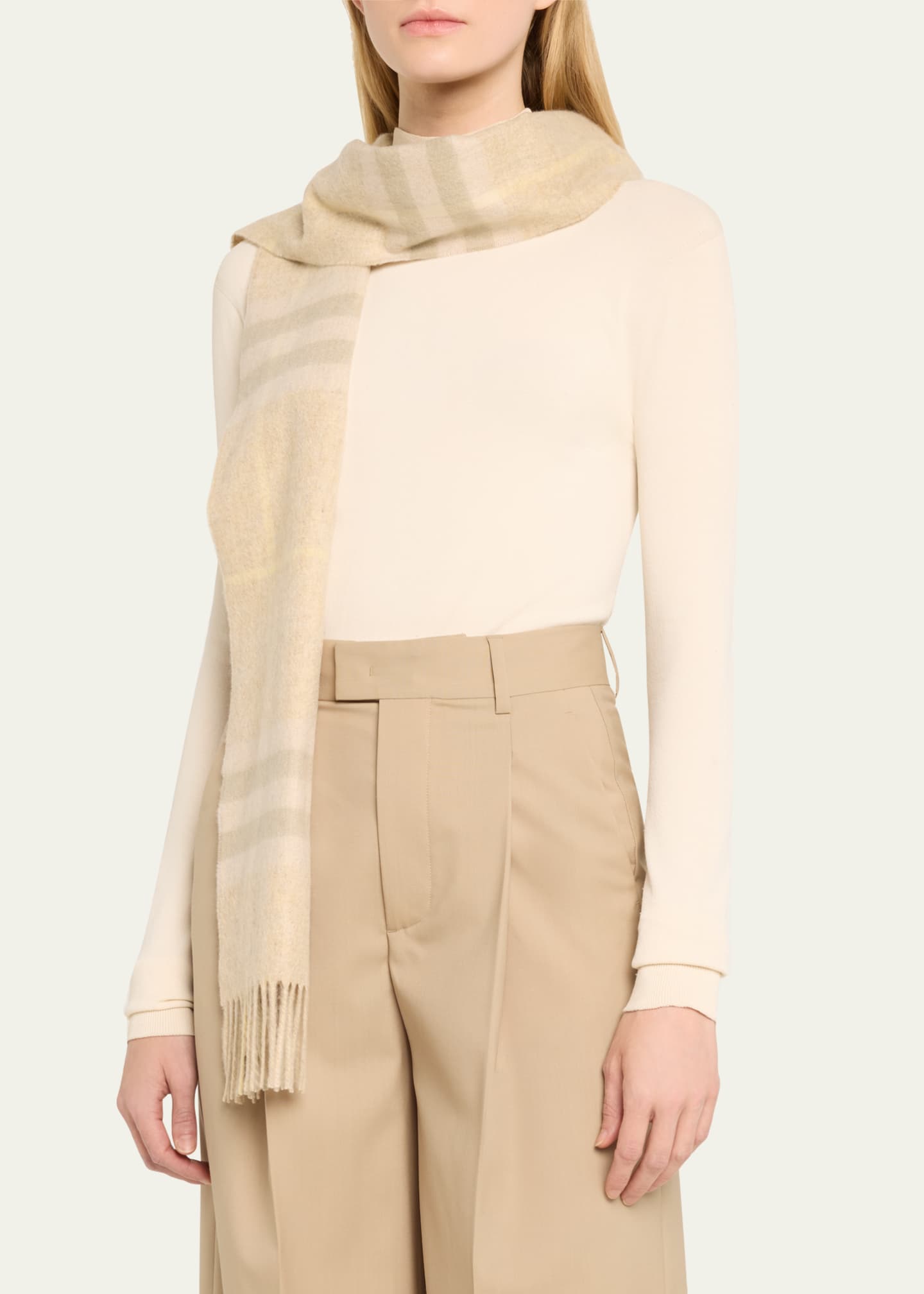 Burberry Giant Check Cashmere Scarf Image 3 of 3