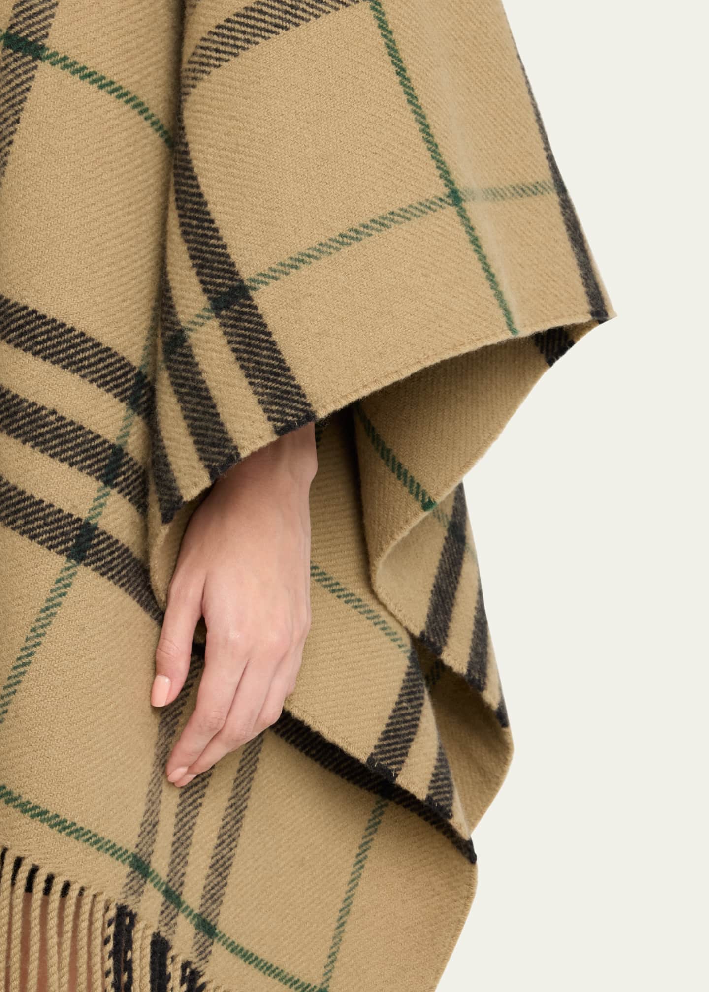 Burberry cashmere cape sales