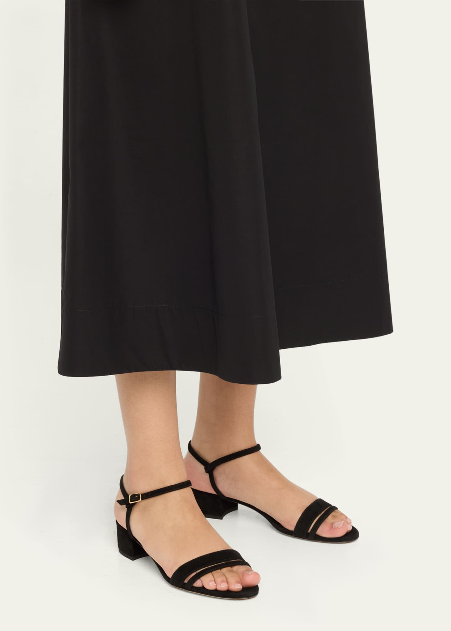 Emme Parsons Simple Metallic Ankle-Strap Sandals Image 2 of 6