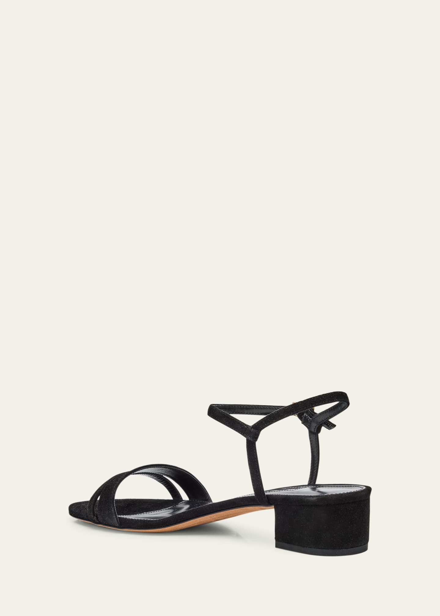 Emme Parsons Simple Metallic Ankle-Strap Sandals Image 4 of 6