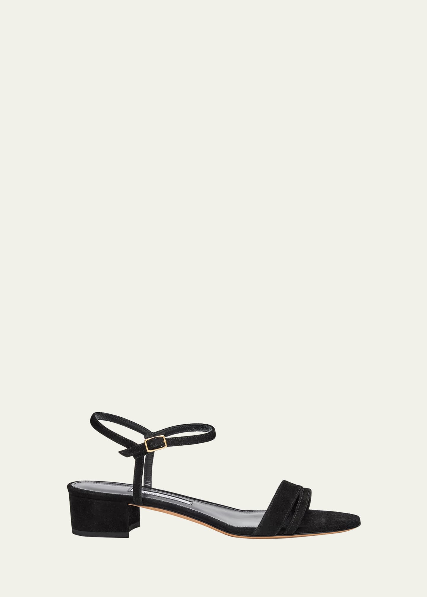 Emme Parsons Simple Metallic Ankle-Strap Sandals Image 1 of 6