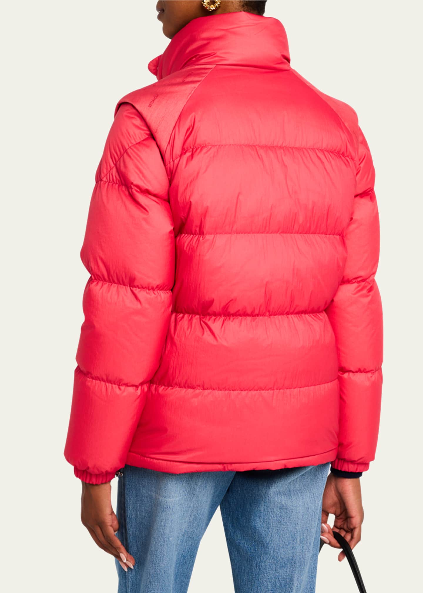 Moncler Verone 1 Stand-Collar Puffer Jacket Image 3 of 5