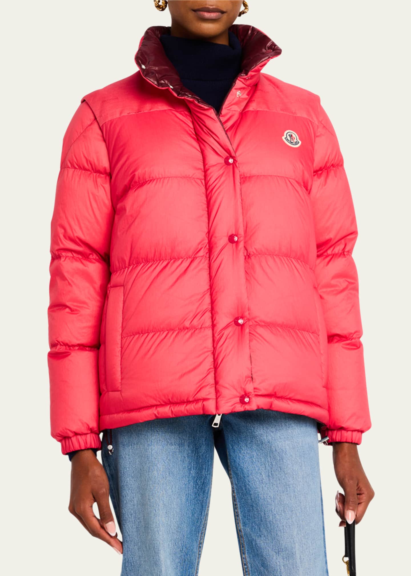 Moncler Verone 1 Stand Collar Puffer Jacket