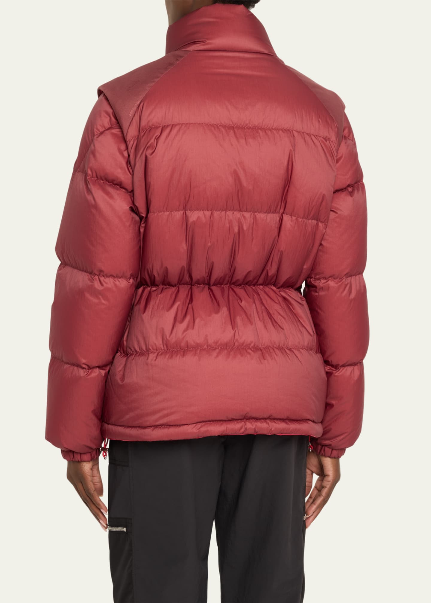 Moncler Verone 1 Stand-Collar Puffer Jacket Image 3 of 5