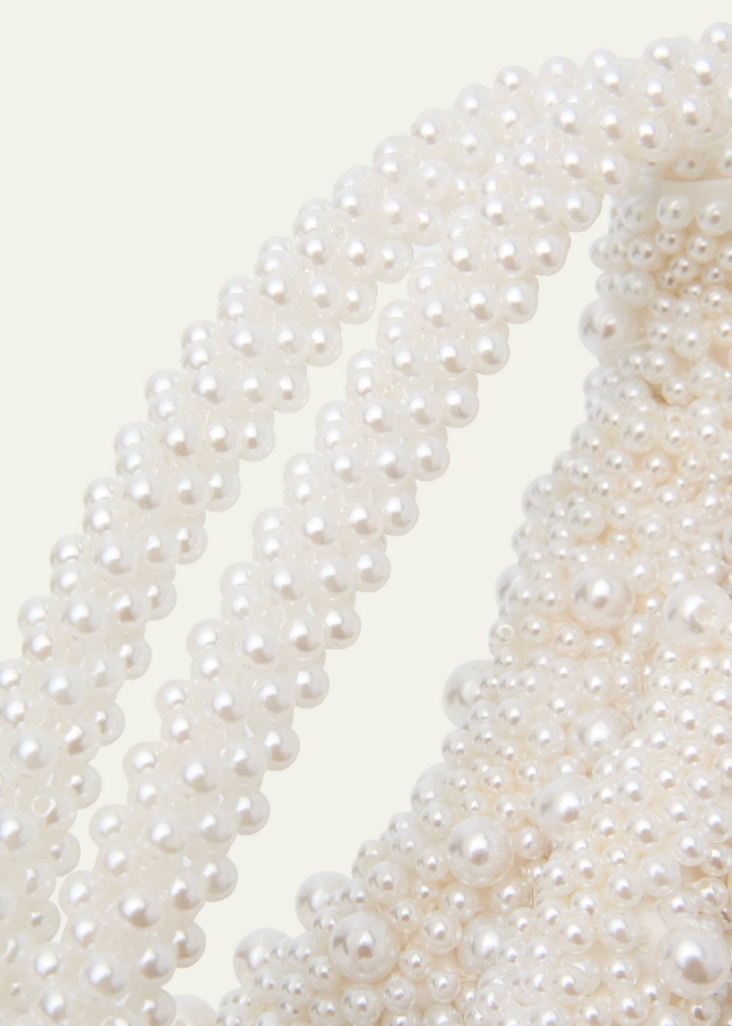 SIMKHAI Ellerie Mini Pearly Top-Handle Bag Image 6 of 6