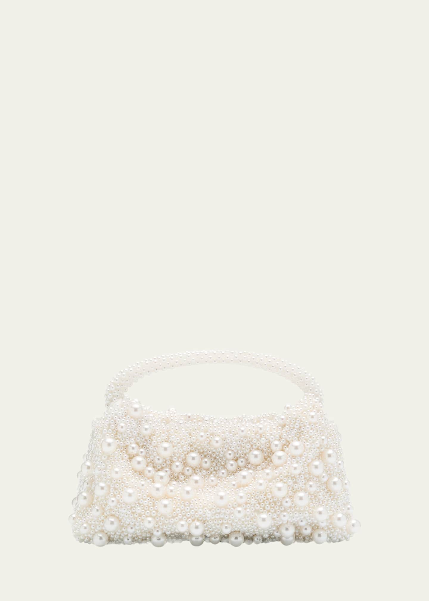 SIMKHAI Ellerie Mini Pearly Top-Handle Bag Image 1 of 6