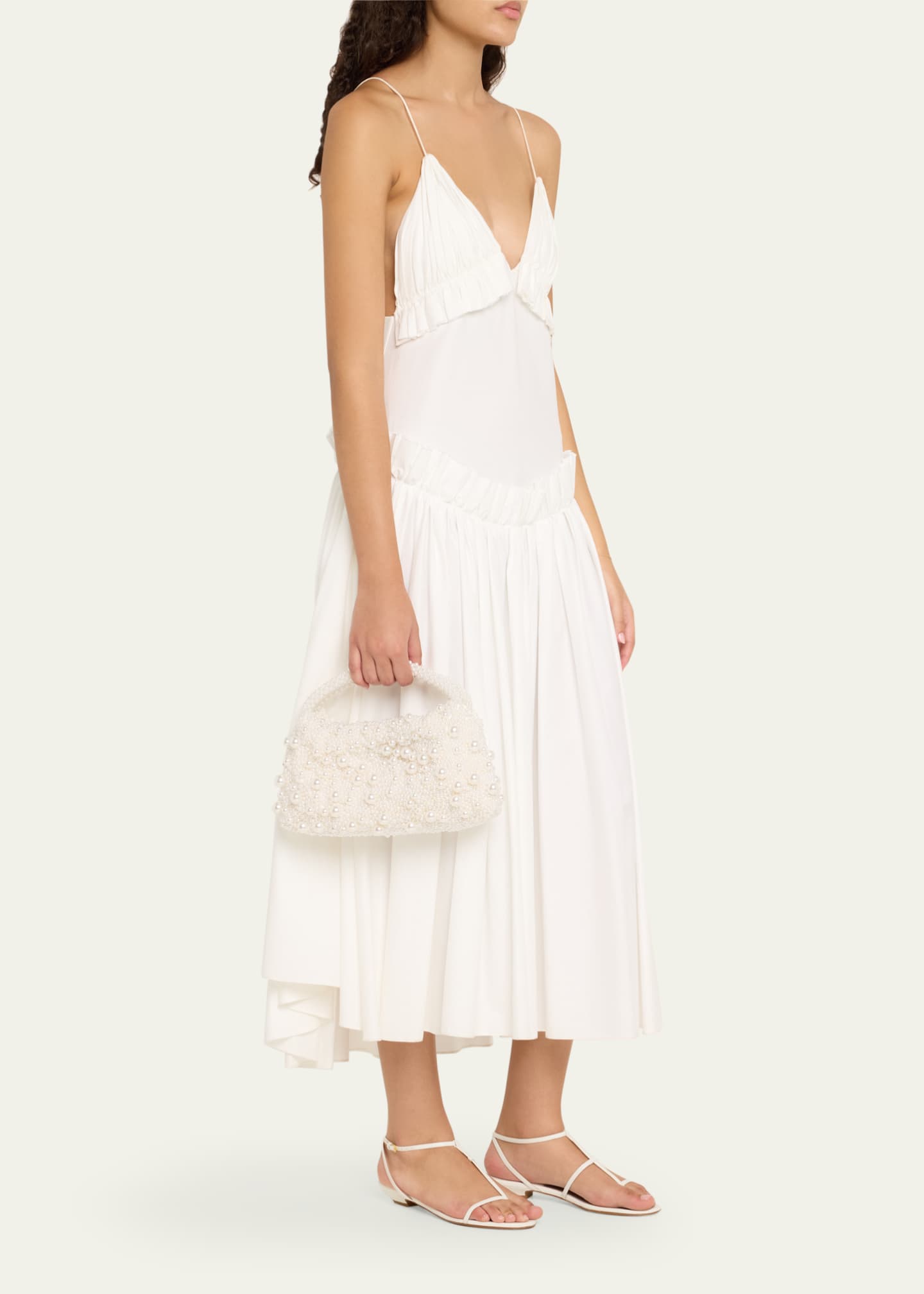 SIMKHAI Ellerie Mini Pearly Top-Handle Bag Image 5 of 6