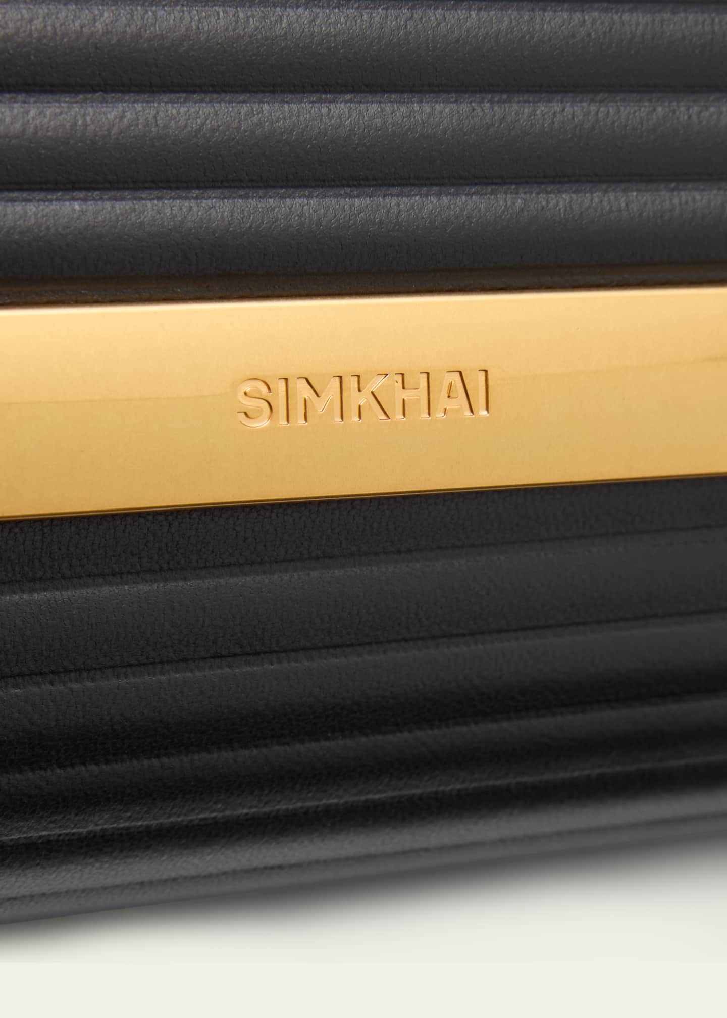SIMKHAI Rolo Flap Padded Leather Clutch Bag Image 6 of 6