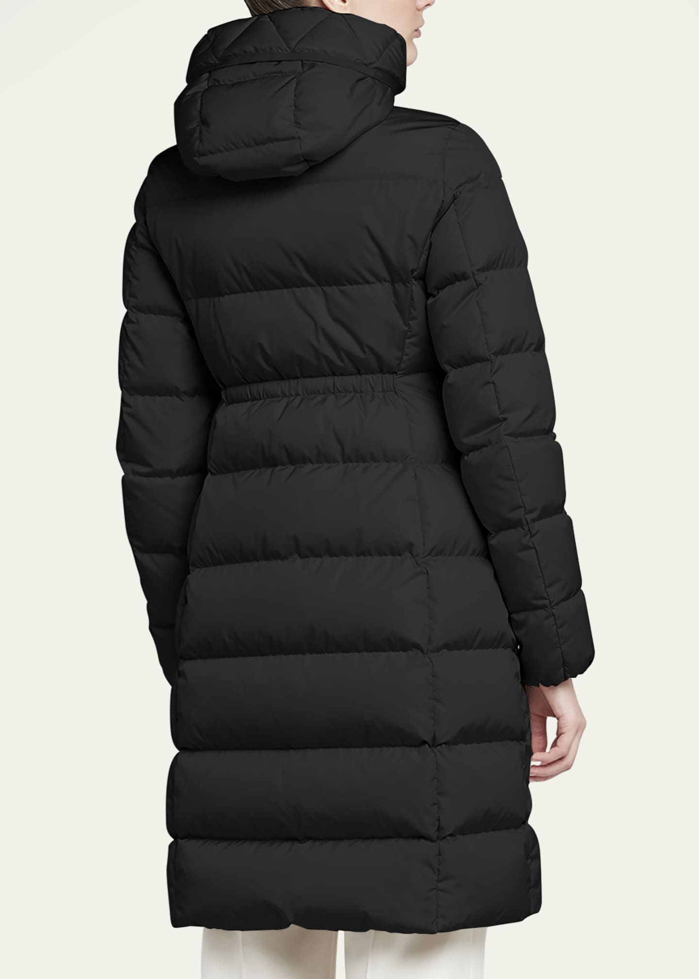 Moncler Avocette Water-Repellent Long Puffer Coat Image 3 of 5