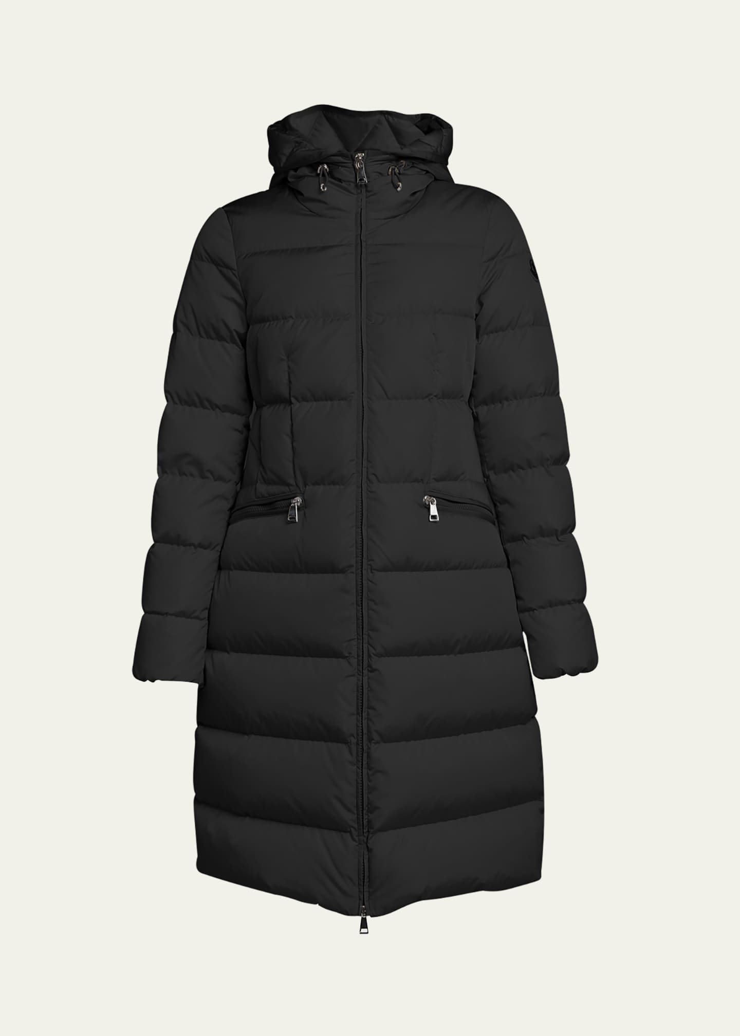 Moncler Avocette Water-Repellent Long Puffer Coat Image 1 of 5