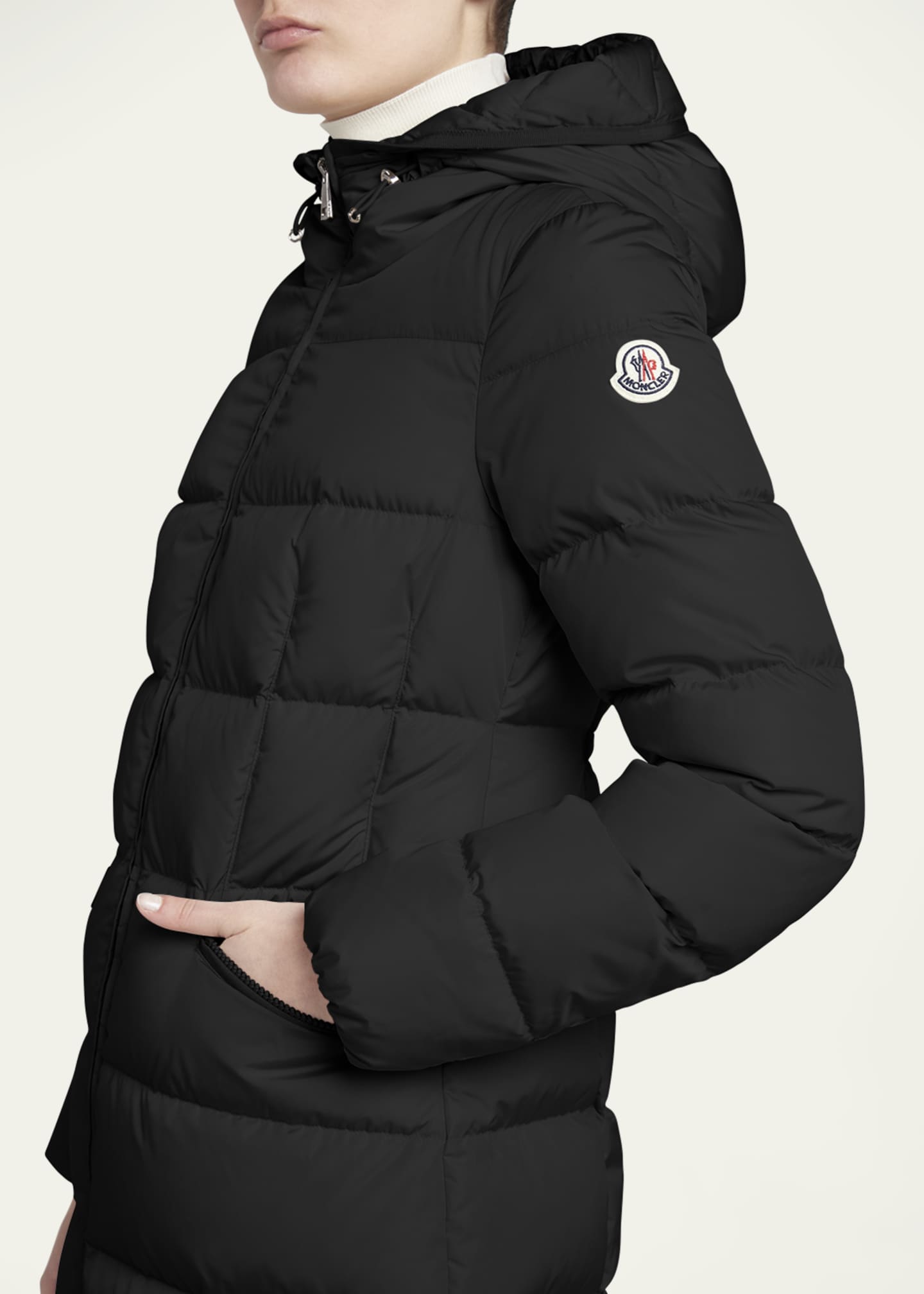 Moncler Avocette Water-Repellent Long Puffer Coat Image 5 of 5