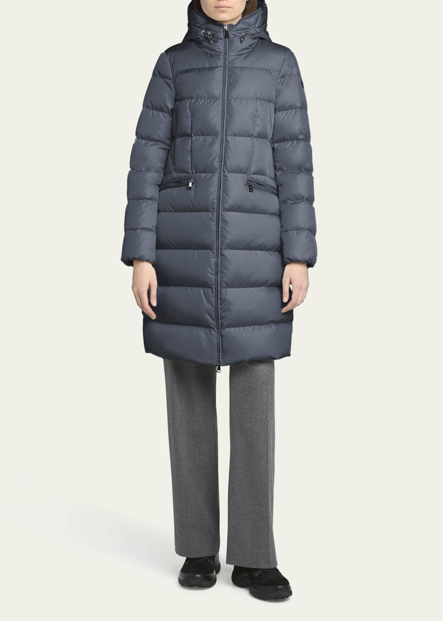 Moncler Avocette Water Repellent Long Puffer Coat