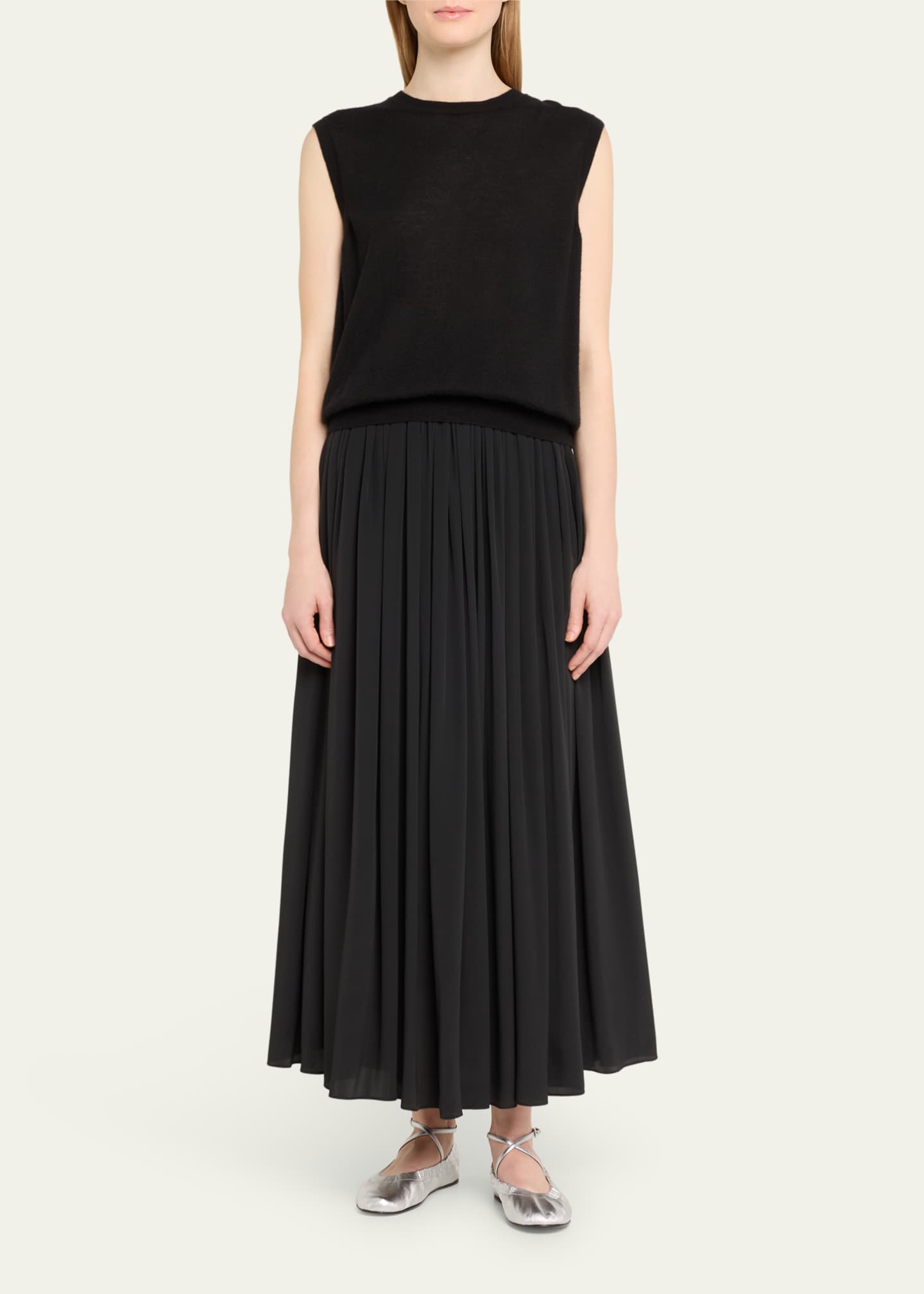 Pierre Hardy Maia Lambskin Ankle-Strap Ballerina Flats Image 3 of 5