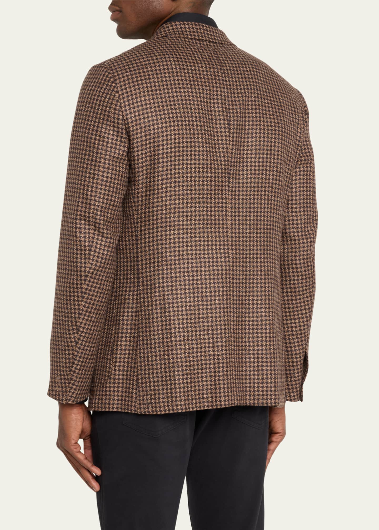ZEGNA Men's Fairway Houndstooth Sport Coat Image 3 of 5