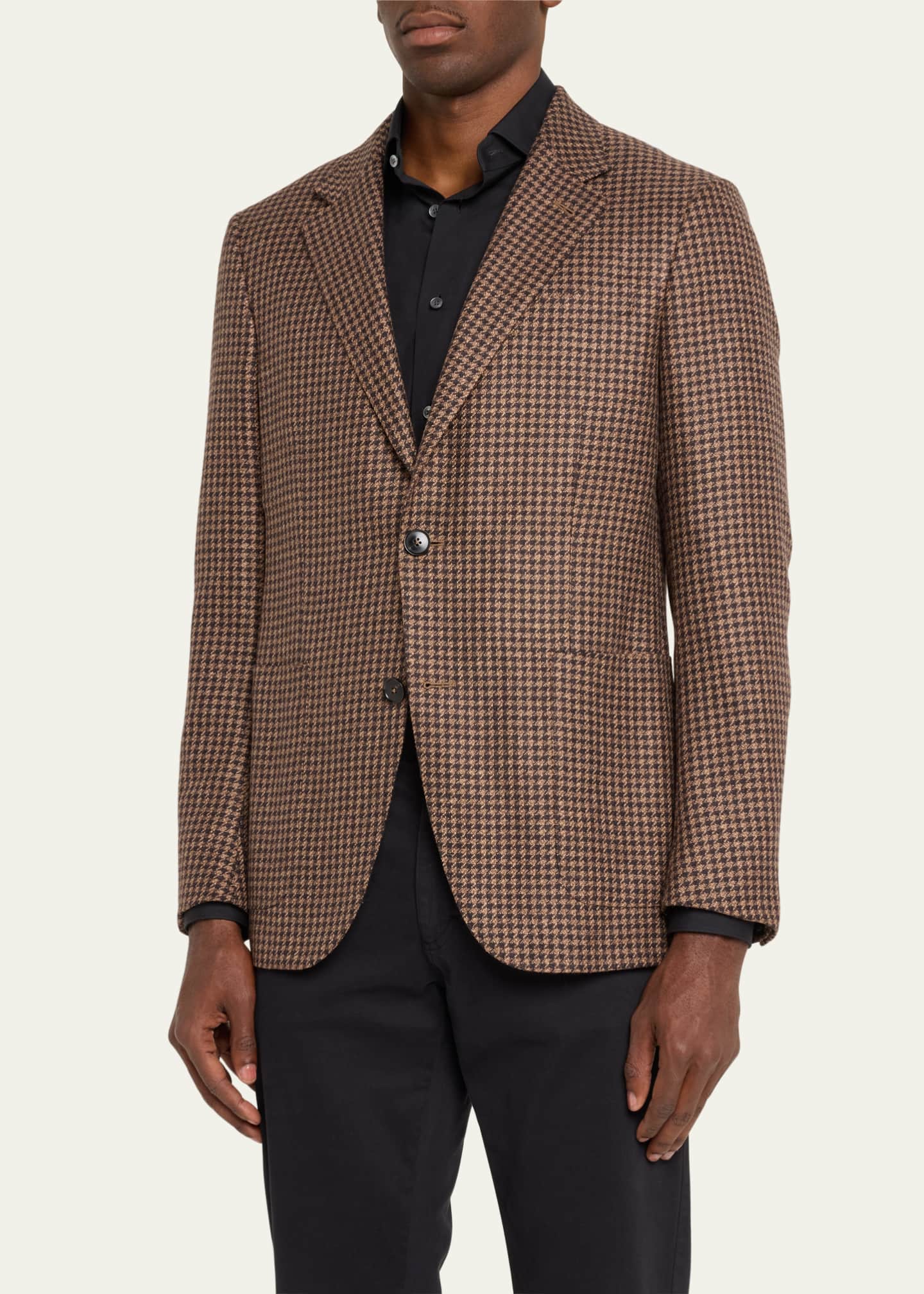ZEGNA Men's Fairway Houndstooth Sport Coat Image 4 of 5