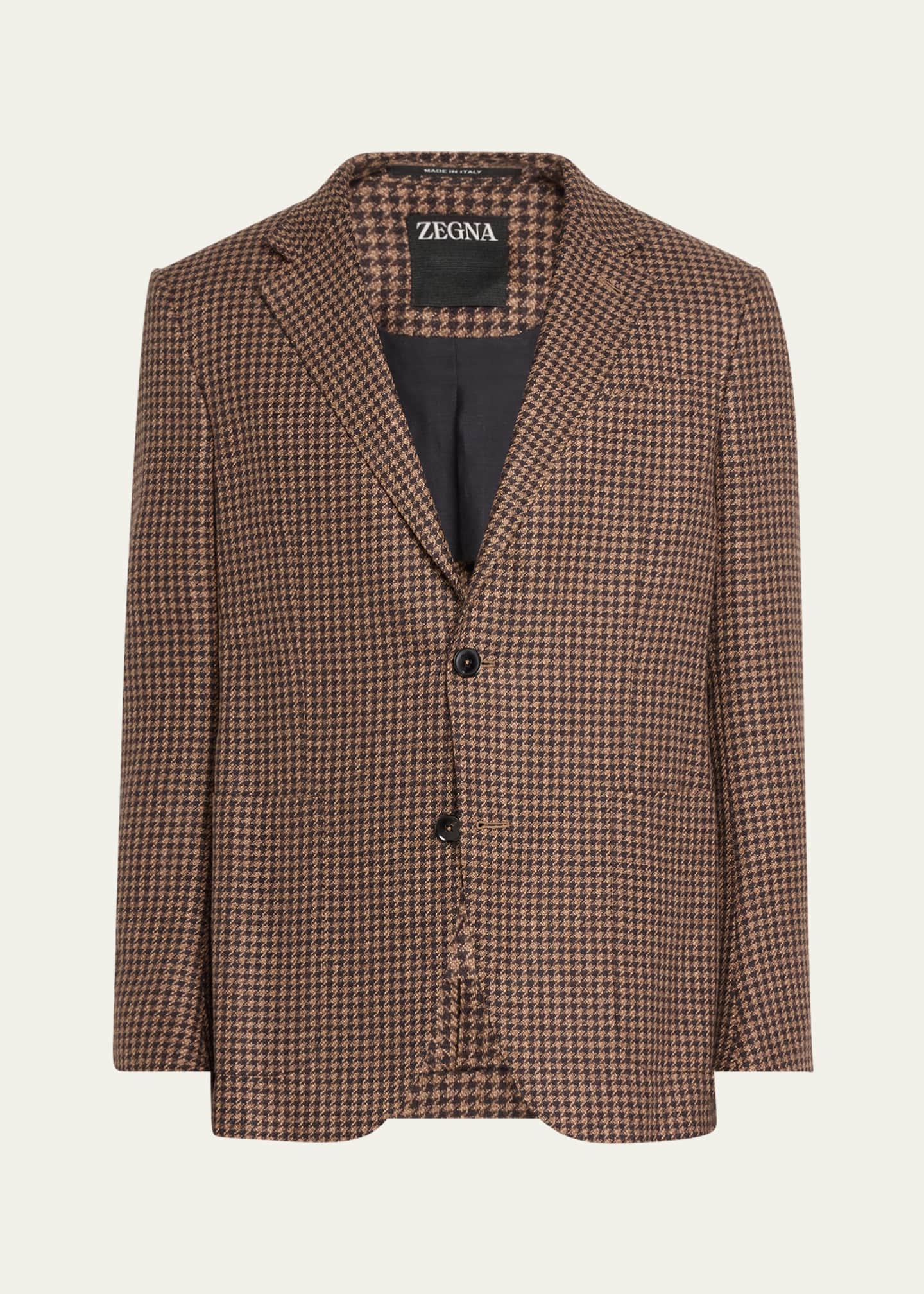 ZEGNA Men's Fairway Houndstooth Sport Coat Image 1 of 5