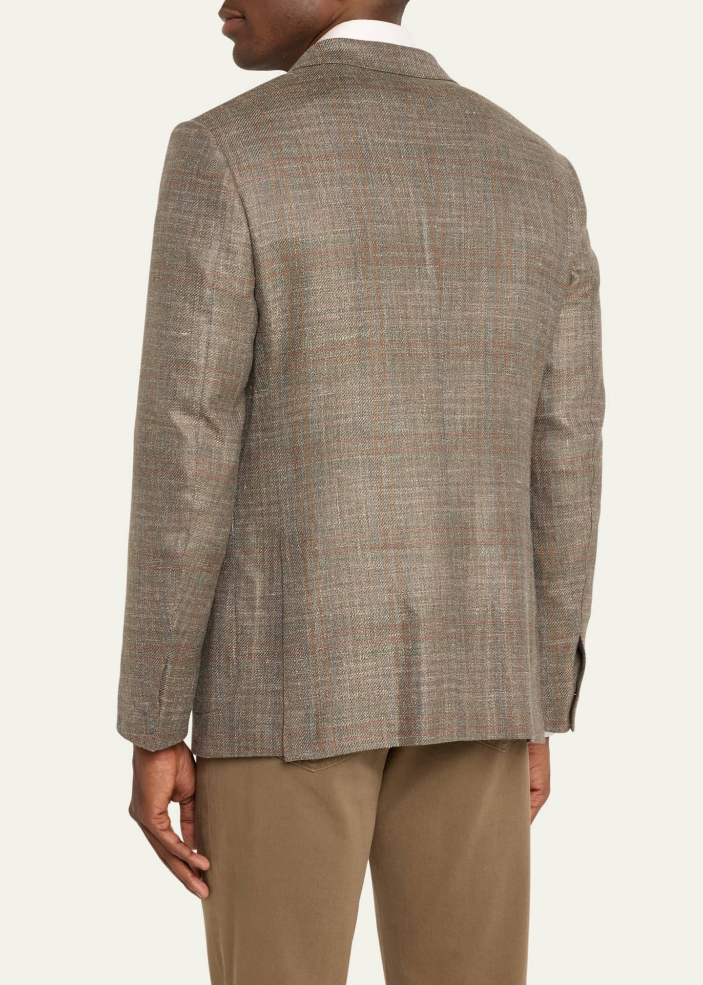 ZEGNA Men's Fairway Crossover Plaid Sport Coat Image 3 of 5