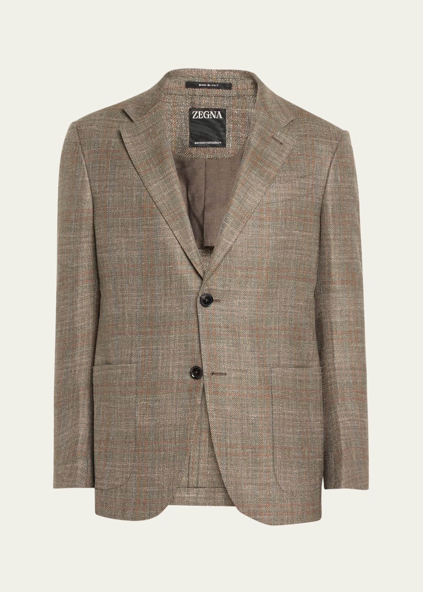 ZEGNA Men's Fairway Crossover Plaid Sport Coat Image 1 of 5