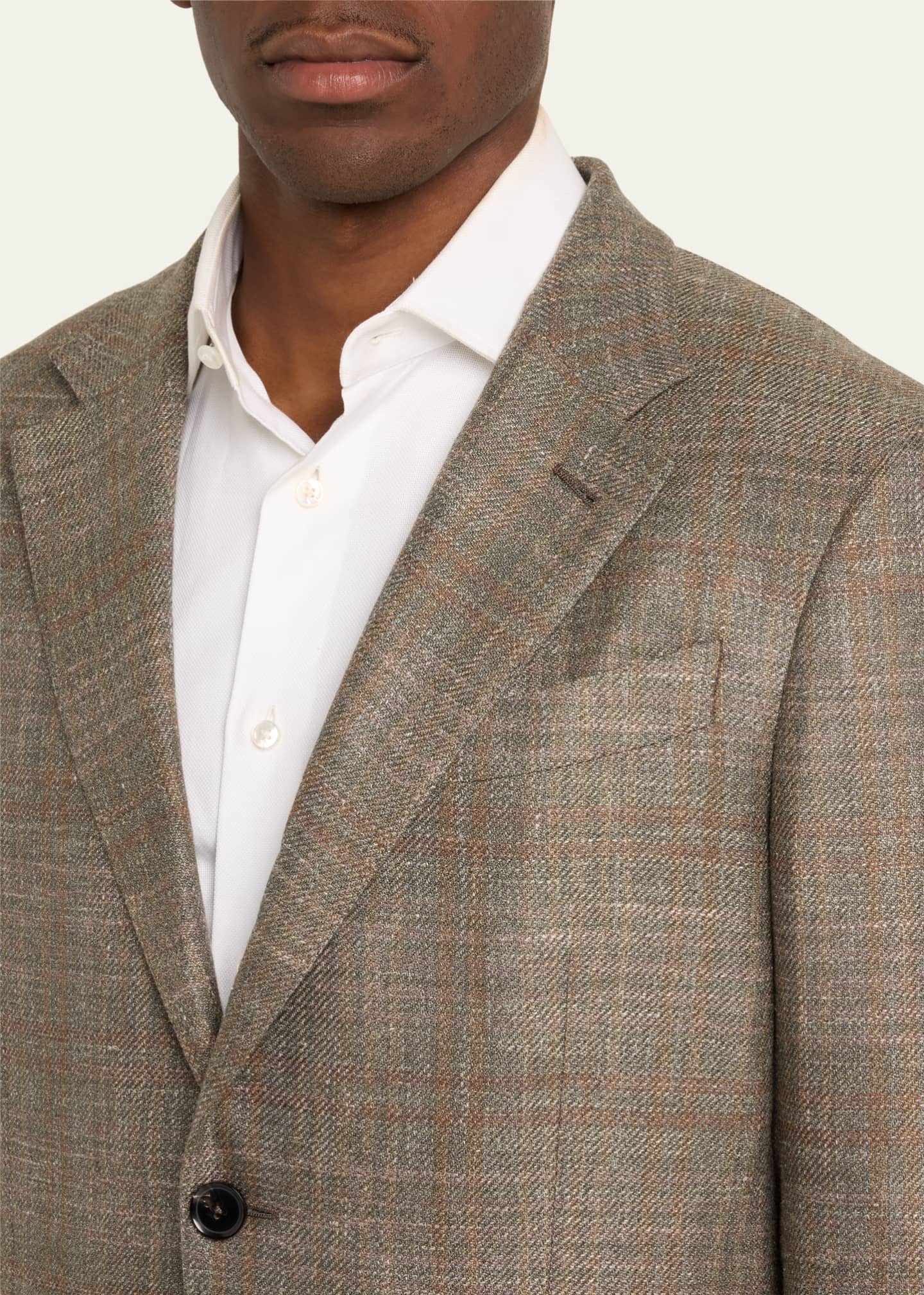 ZEGNA Men's Fairway Crossover Plaid Sport Coat Image 5 of 5