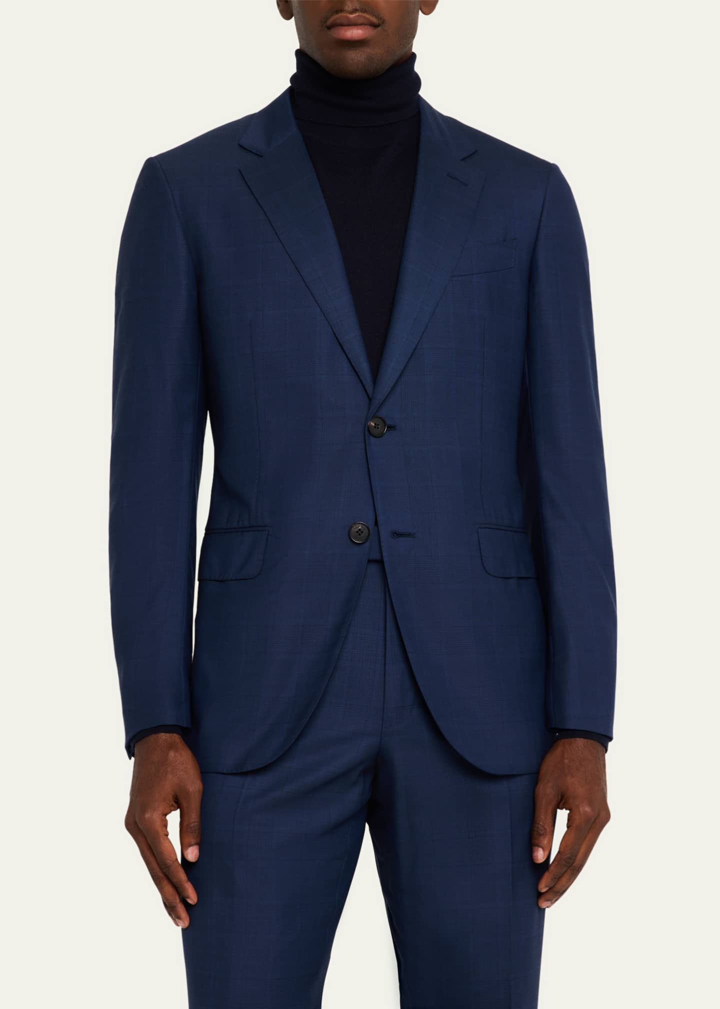 ZEGNA Men's Centoventimila Plaid Suit Image 4 of 8