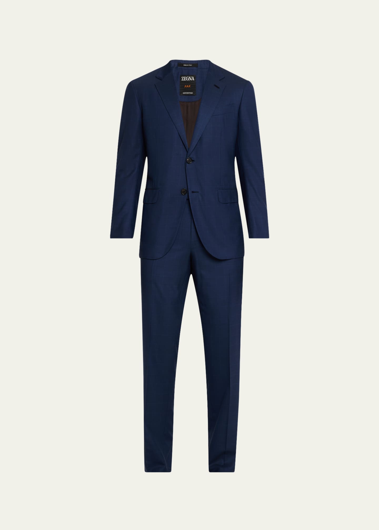 ZEGNA Men's Centoventimila Plaid Suit Image 1 of 8