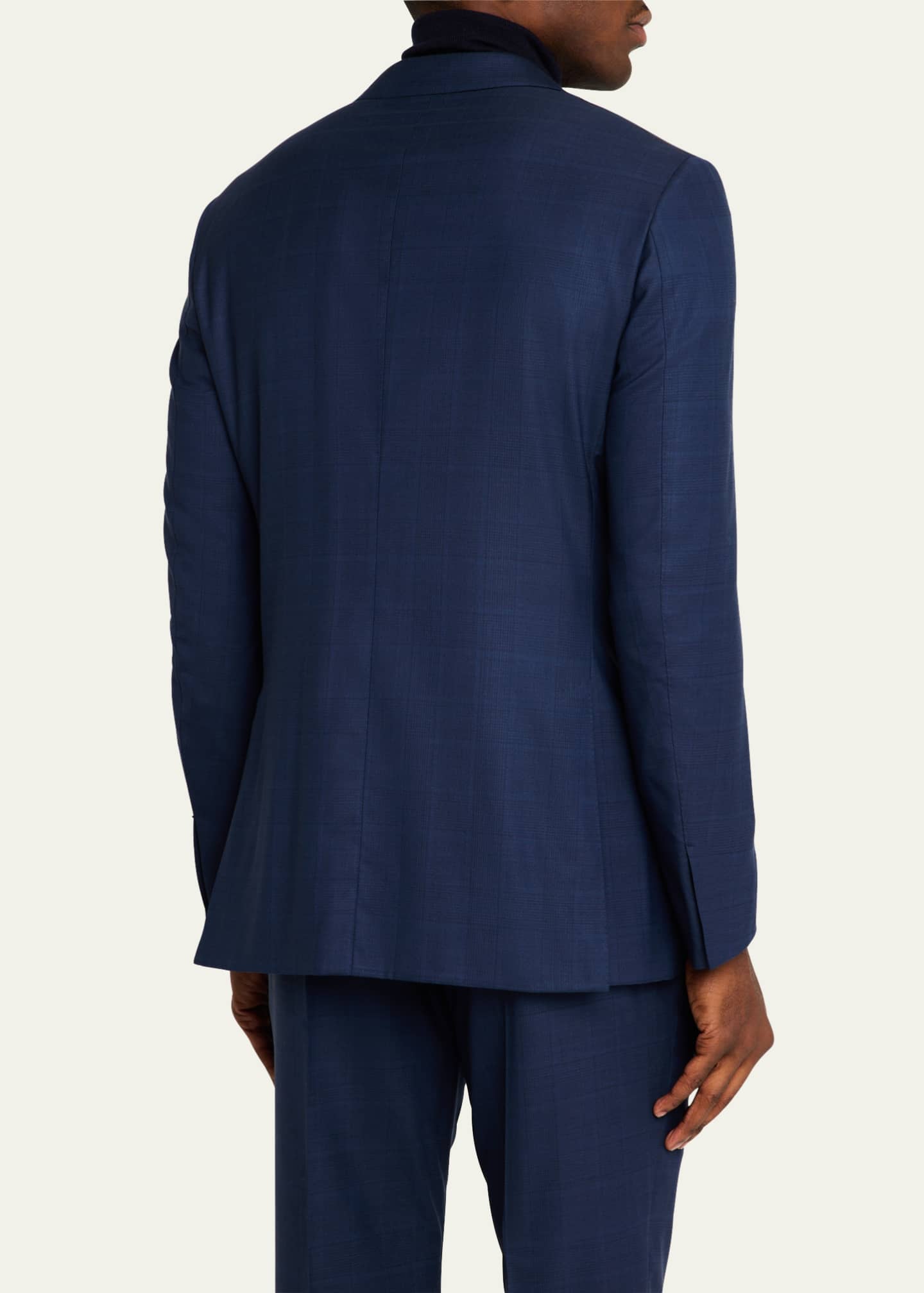 ZEGNA Men's Centoventimila Plaid Suit Image 5 of 8