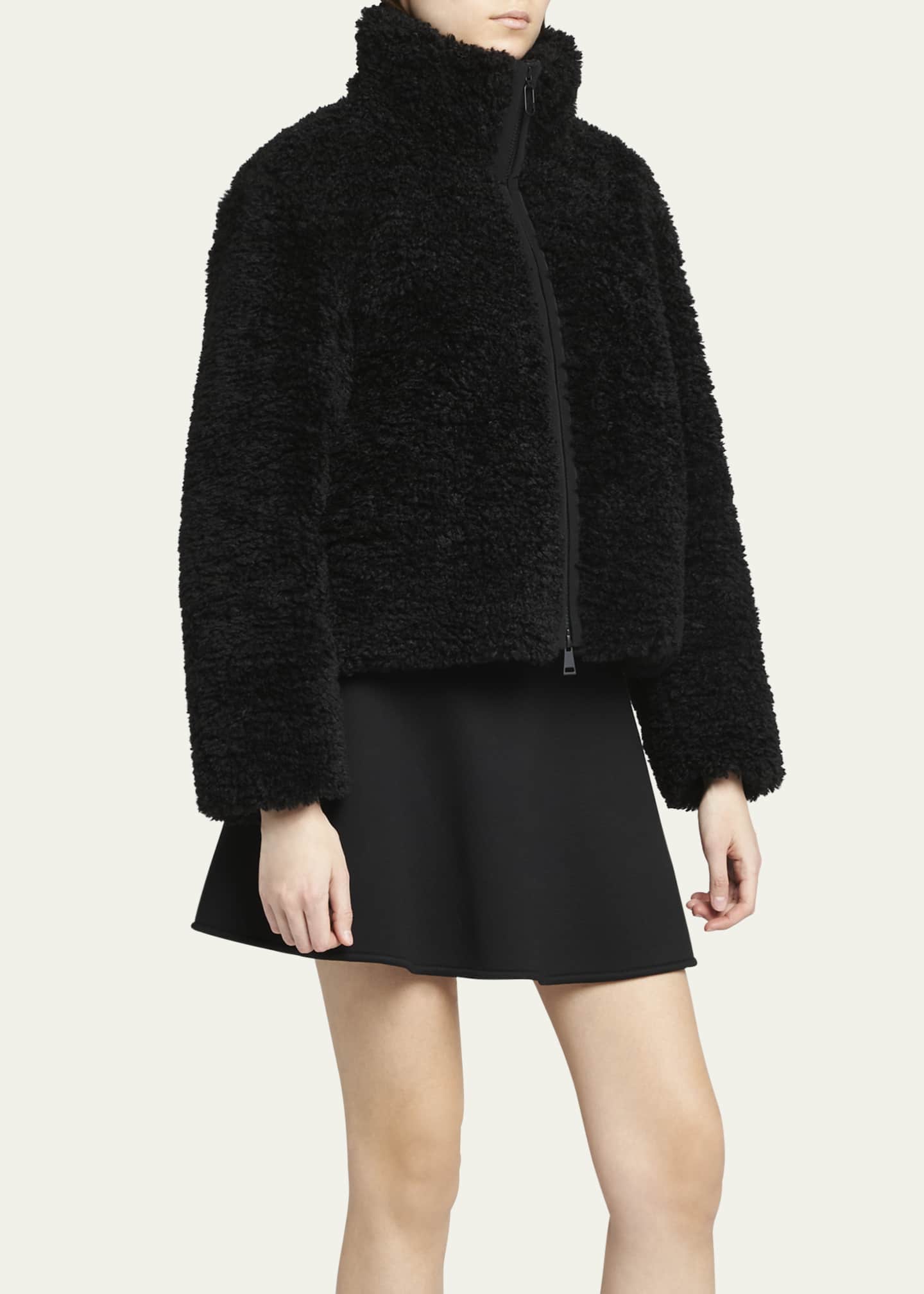 Moncler Bridoire Teddy Bomber Jacket Image 4 of 5